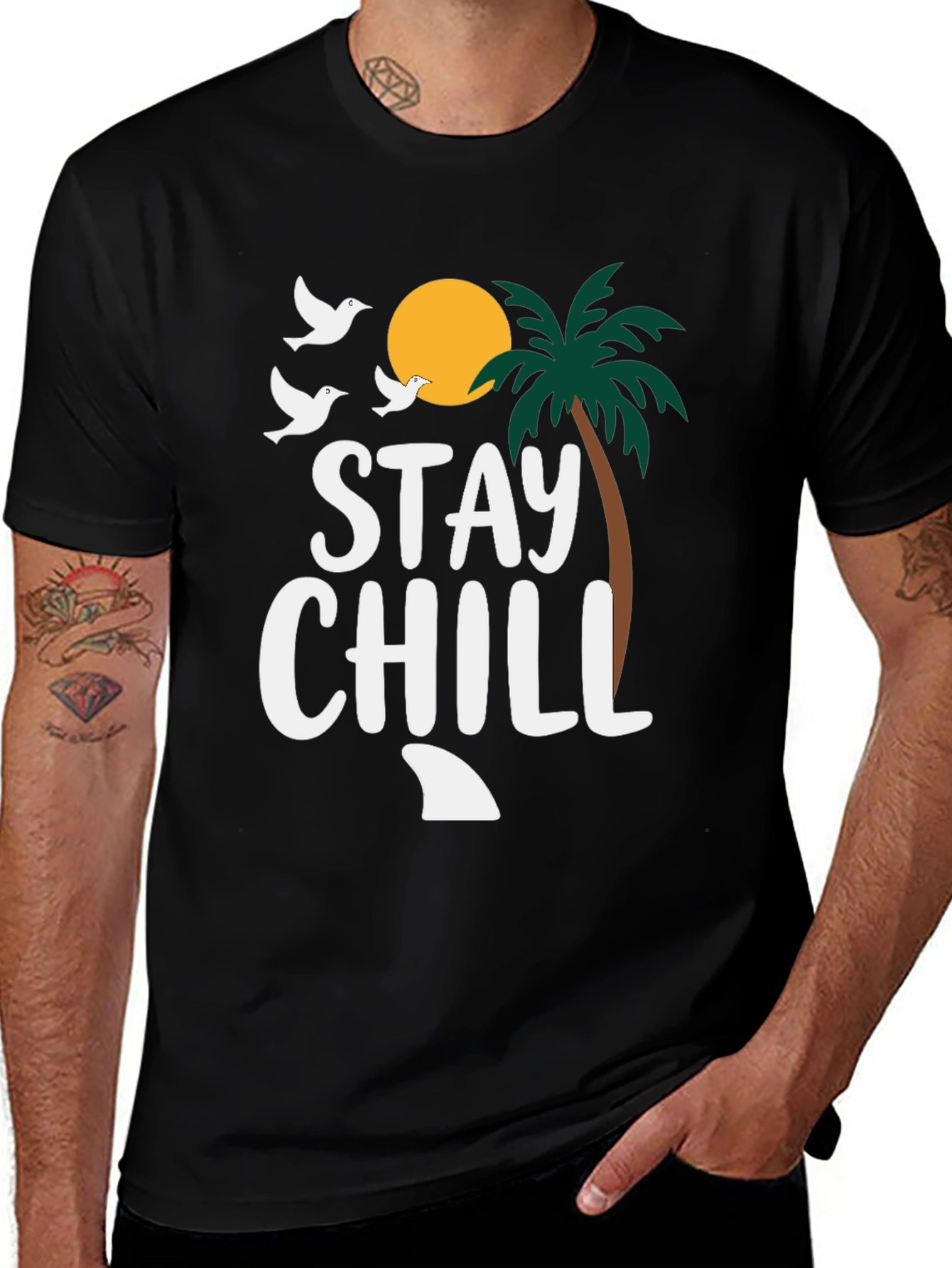 Stay Chill T-Shirt - Relaxed Beach Vibes