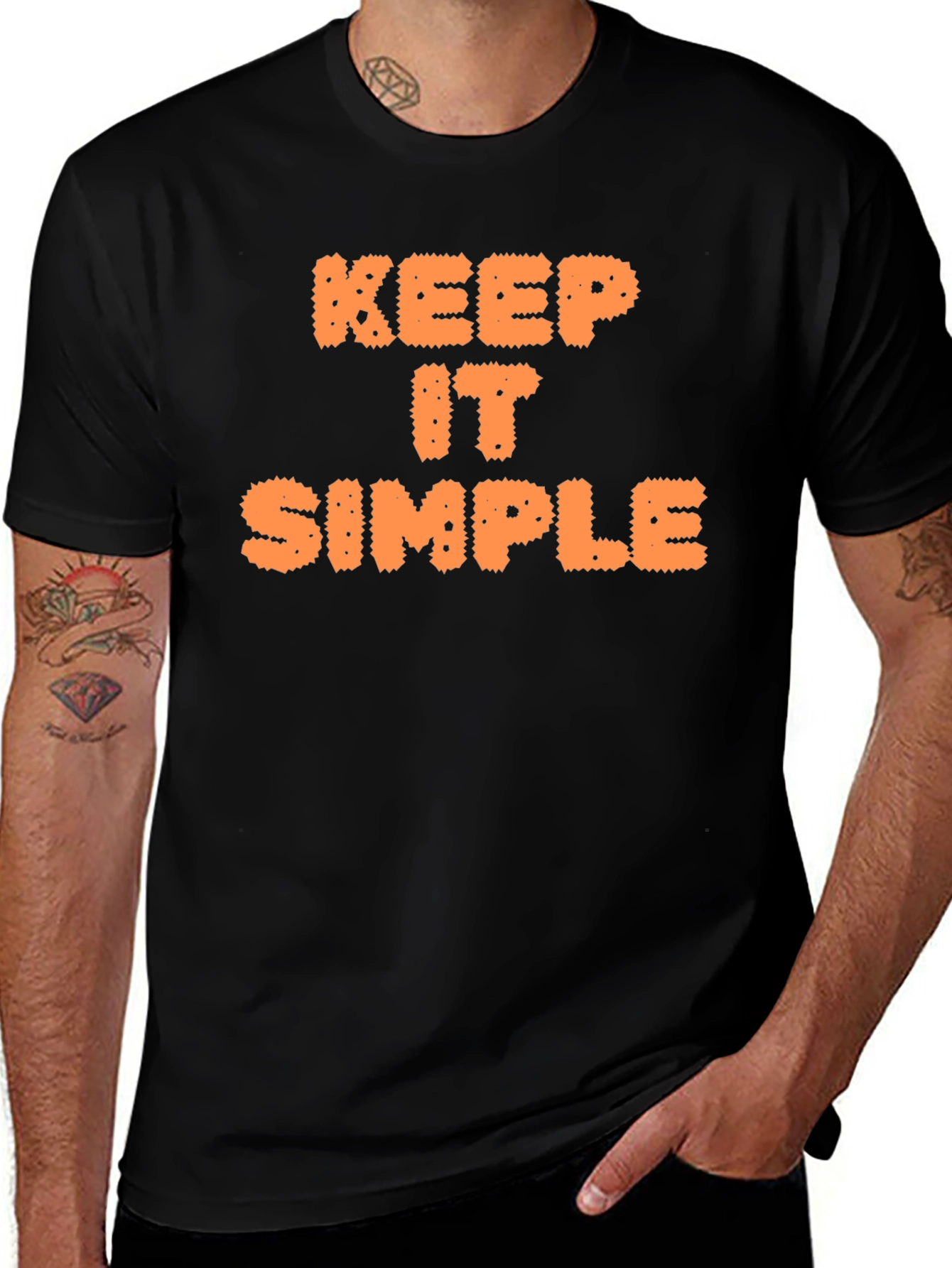 Variant 30 of Keep It Simple Crew Neck T-Shirt