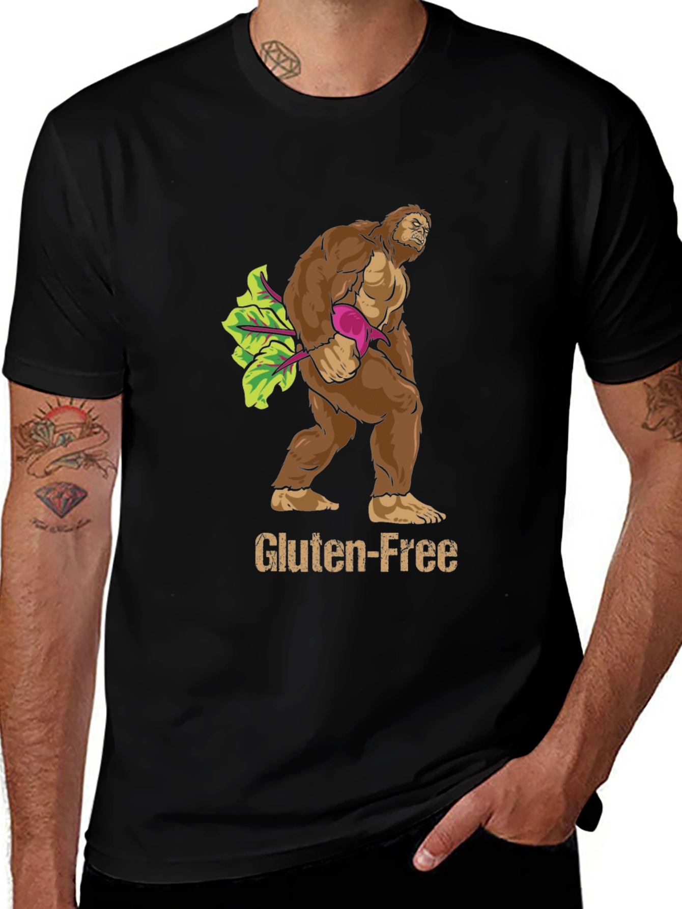 Variant 16 of Gluten-Free Bigfoot Graphic T-Shirt