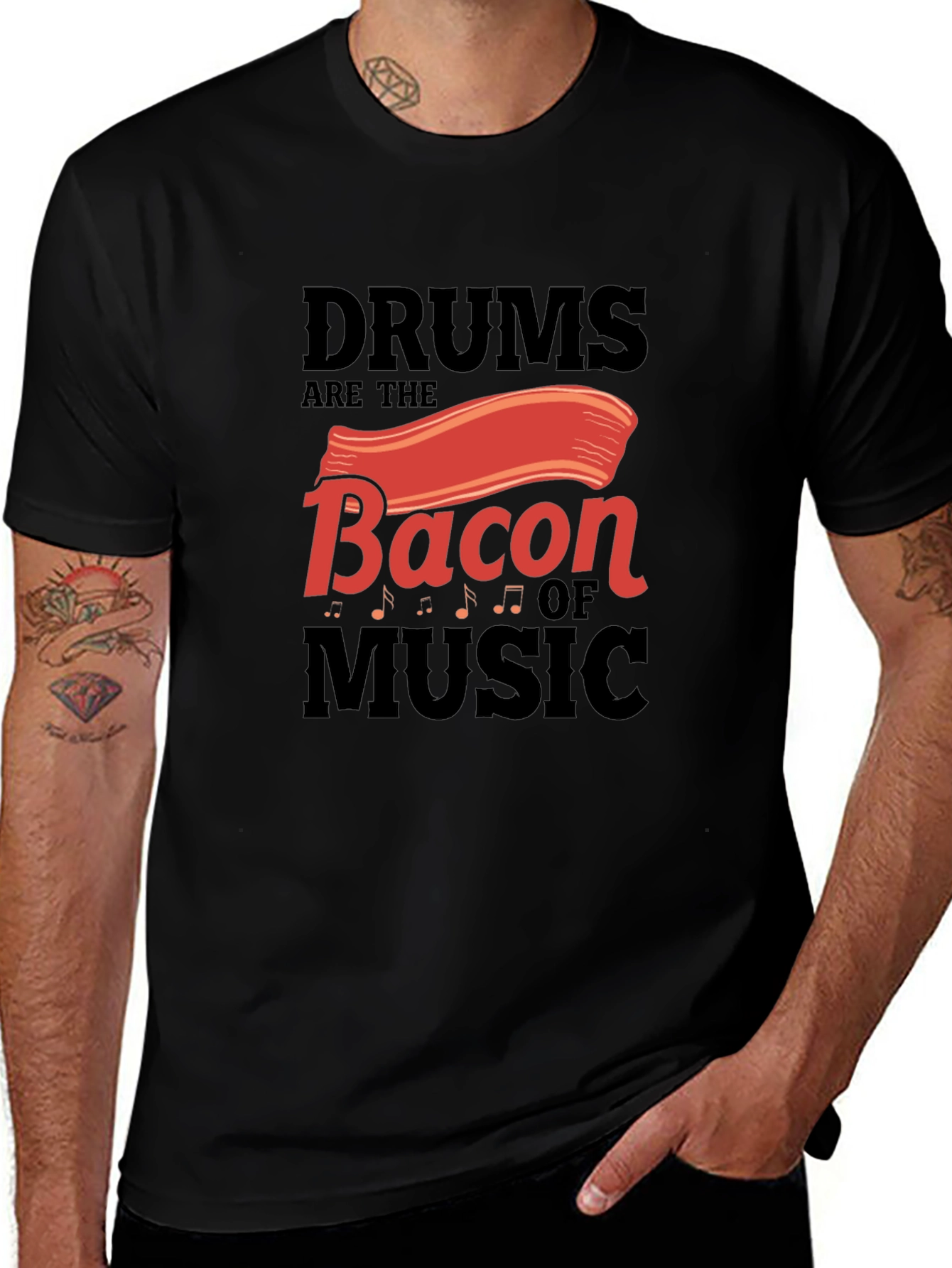 Variant 21 of Drums are the Bacon of Music T-Shirt