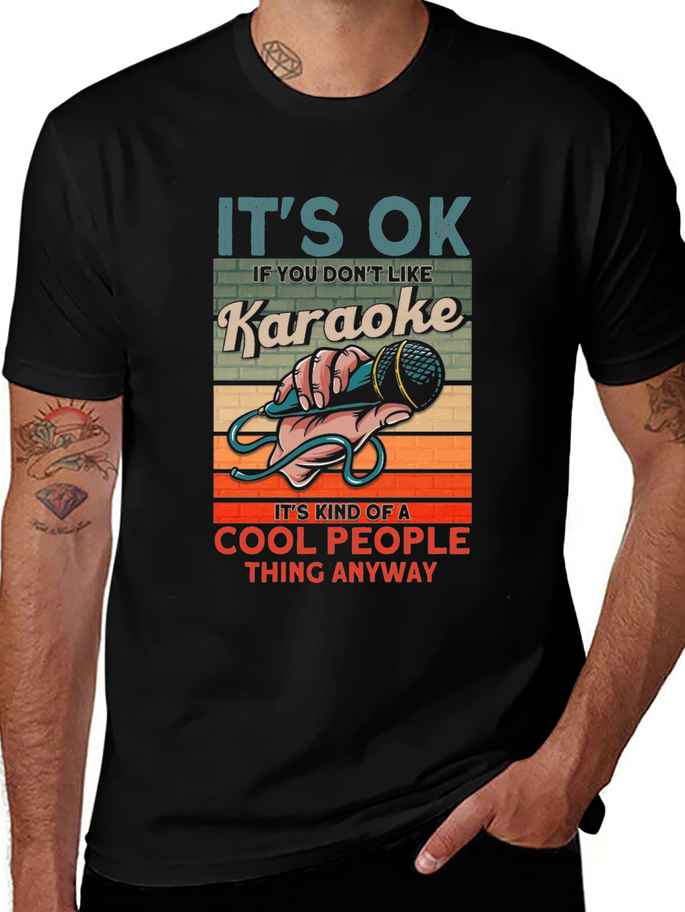 Variant 4 of Karaoke Cool People T-Shirt