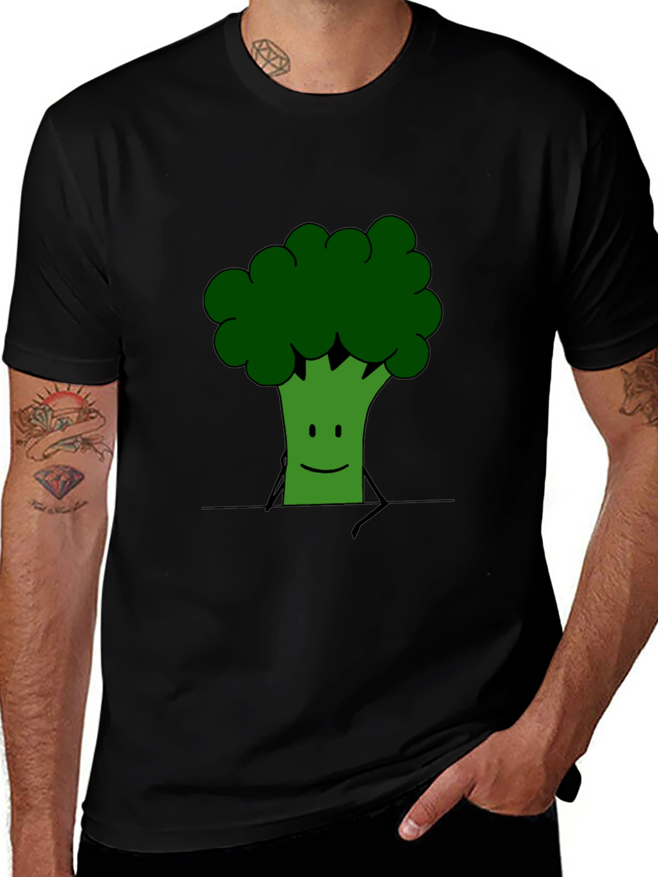 Variant 7 of Broccoli Graphic Tee - Funny Vegetable T-Shirt