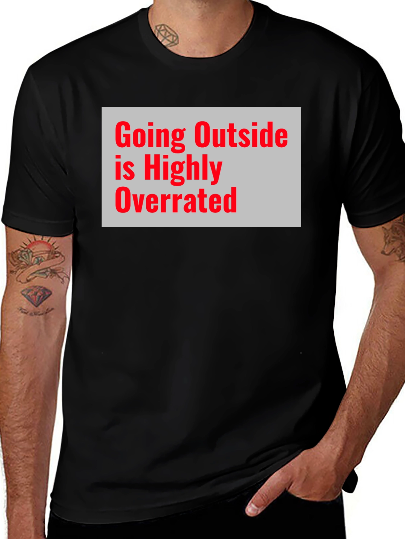 Variant 10 of Overrated Outdoors Graphic Tee