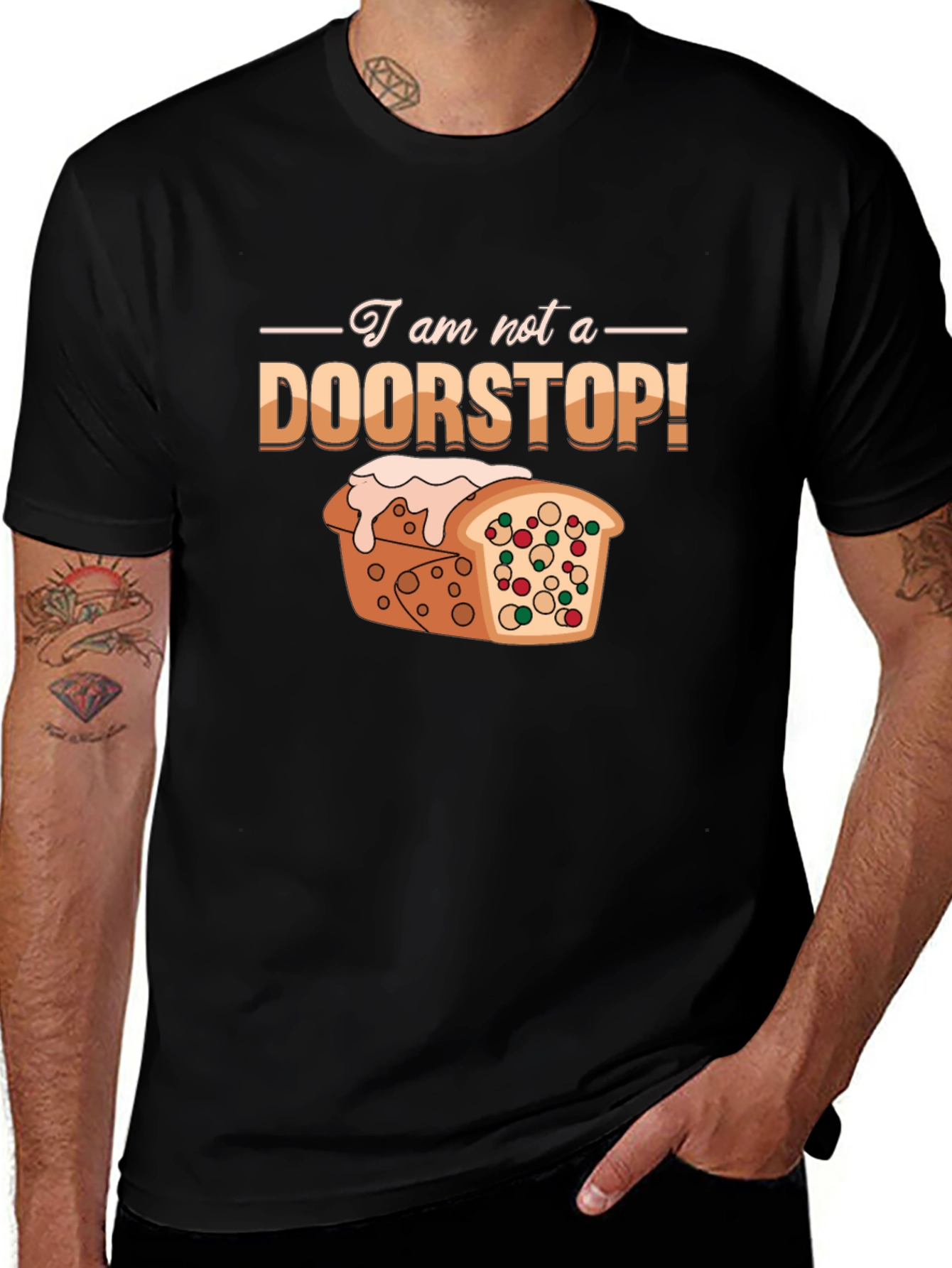 Variant 24 of I Am Not A Doorstop Funny Christmas Bread T-Shirt