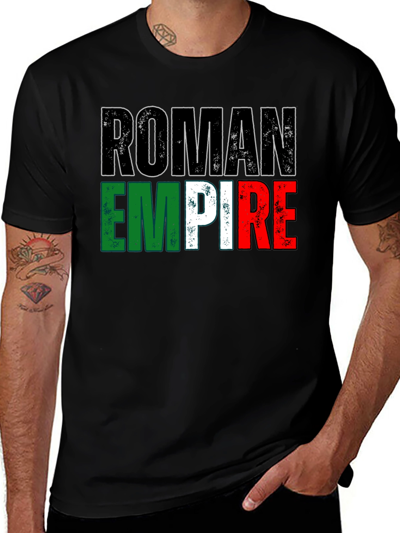 Variant 23 of Roman Empire Italian Flag T-Shirt