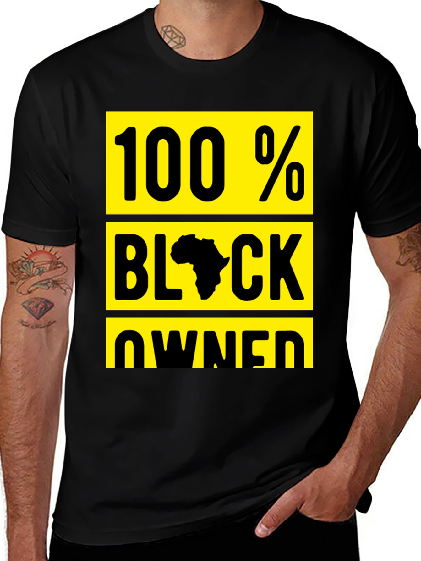 100% Black Owned Graphic T-Shirt