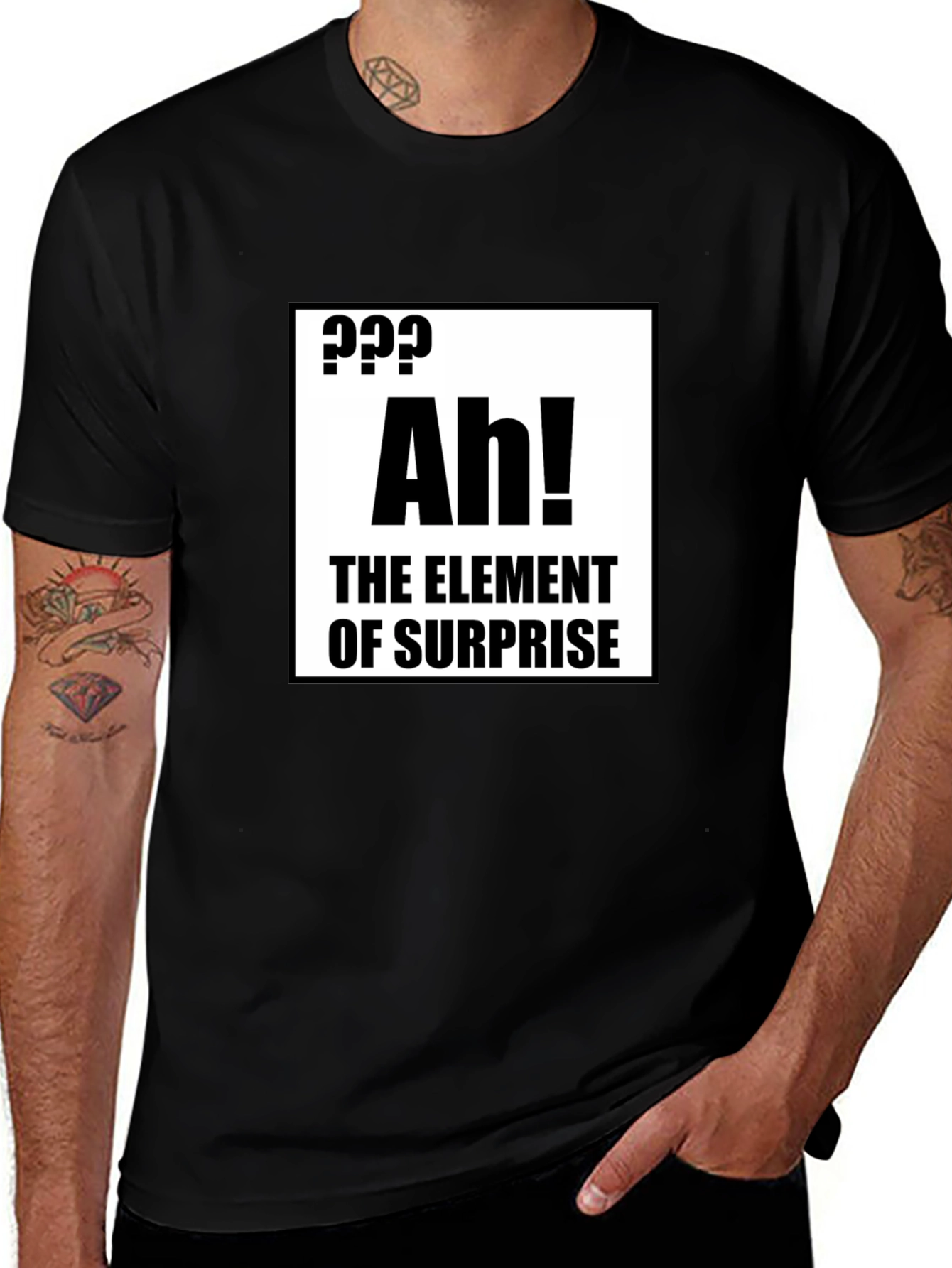 Variant 5 of Surprise Element Black T-Shirt