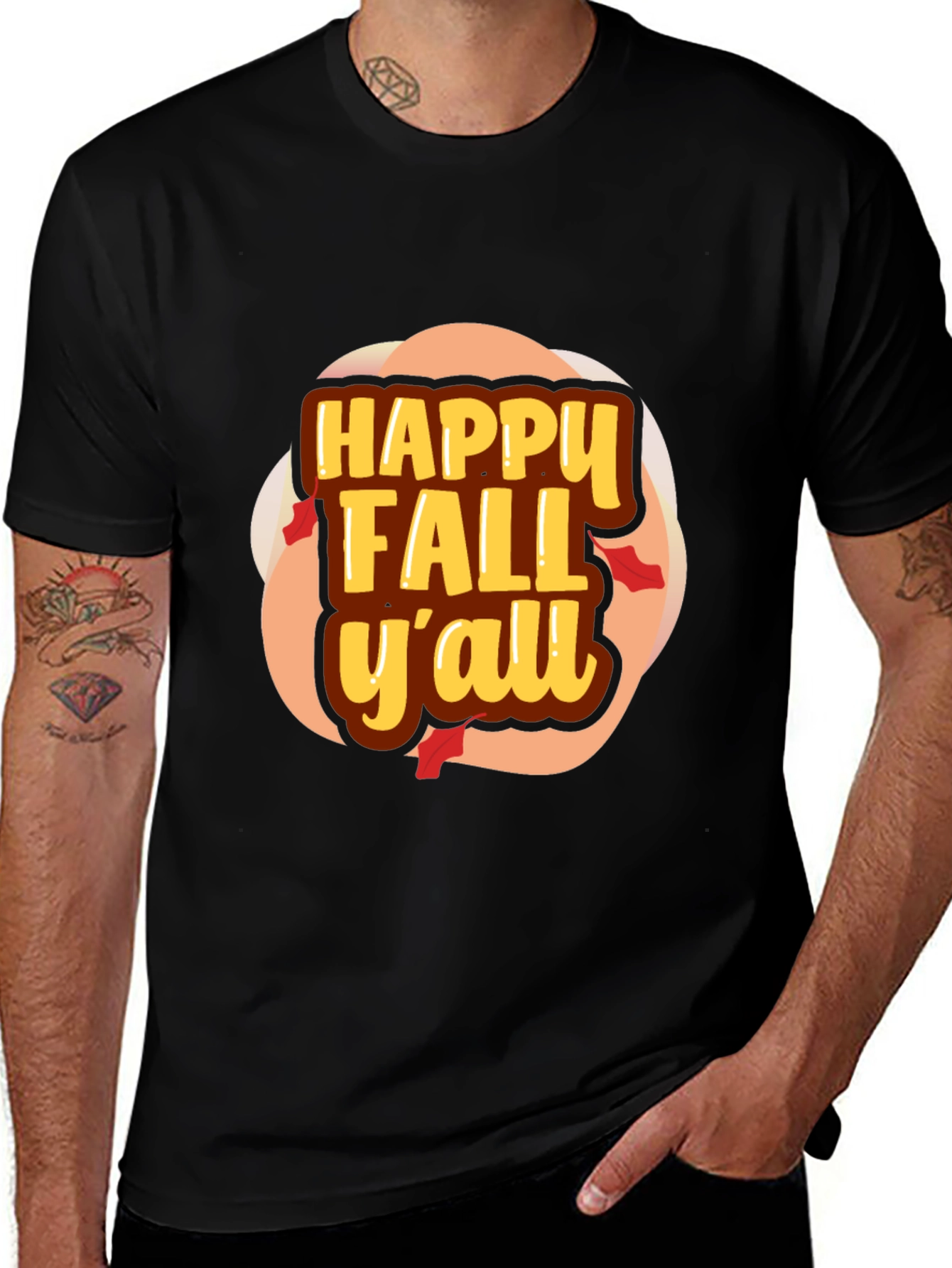 Variant 6 of Happy Fall Y'all Graphic T-Shirt
