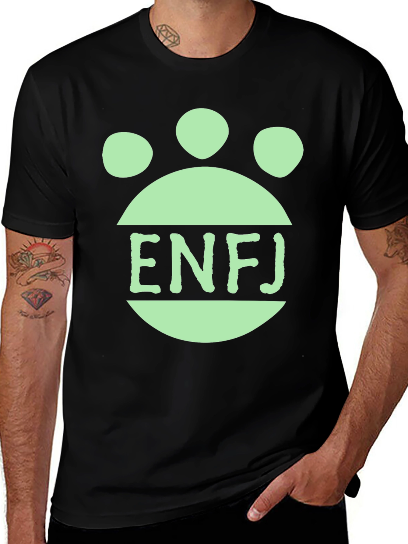 ENFJ Paw Print T-Shirt - Unique Personality Tee