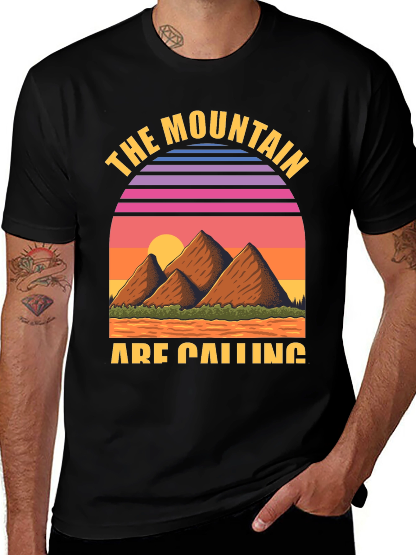 Variant 19 of Mountain Calling Retro Graphic Tee