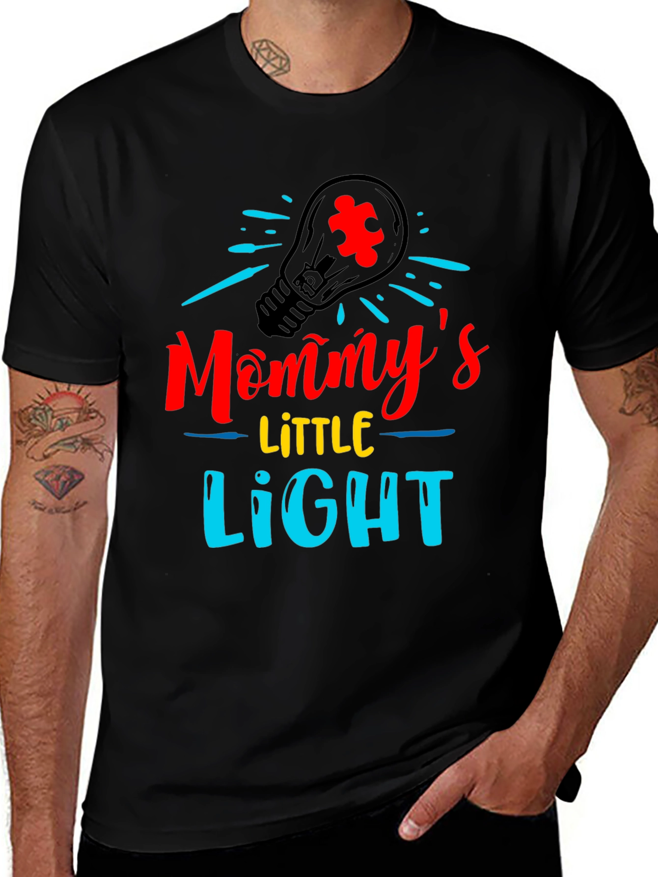 Mommy's Little Light Autism Awareness T-Shirt