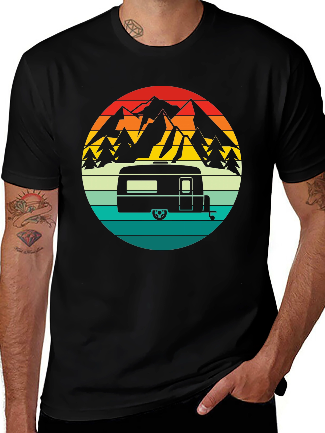 Variant 19 of Retro Camping Adventure T-Shirt