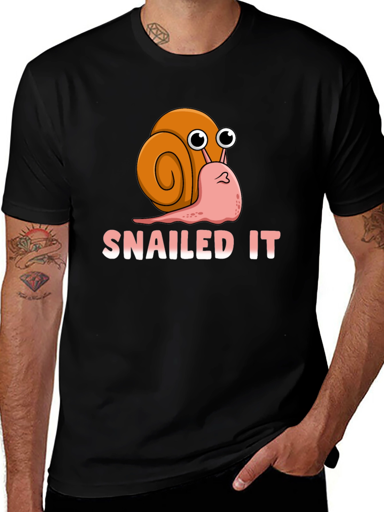 Variant 19 of SNAILED IT T-Shirt Funny Snail Pun Tee