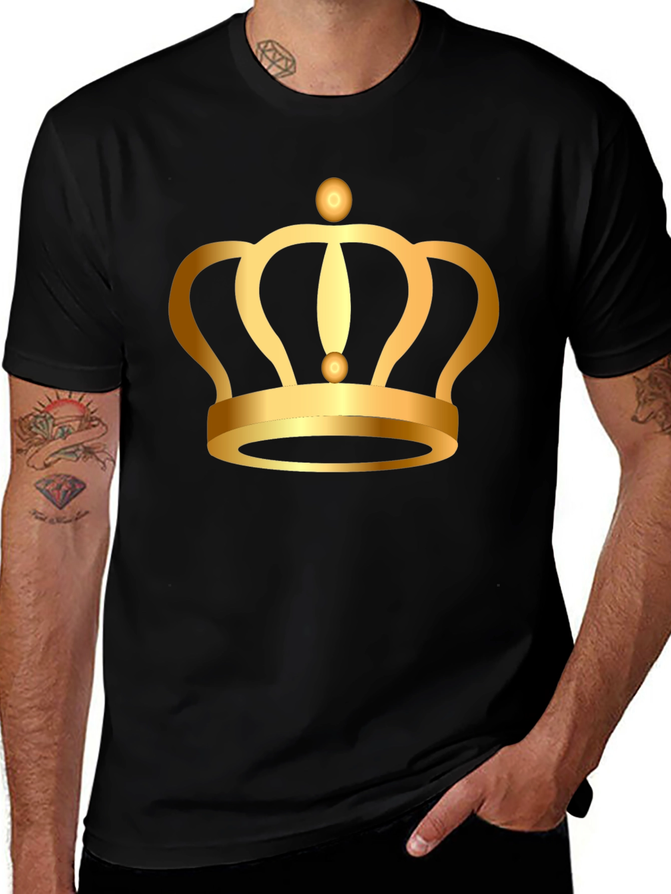 Variant 14 of Golden Crown Graphic Tee - King Style
