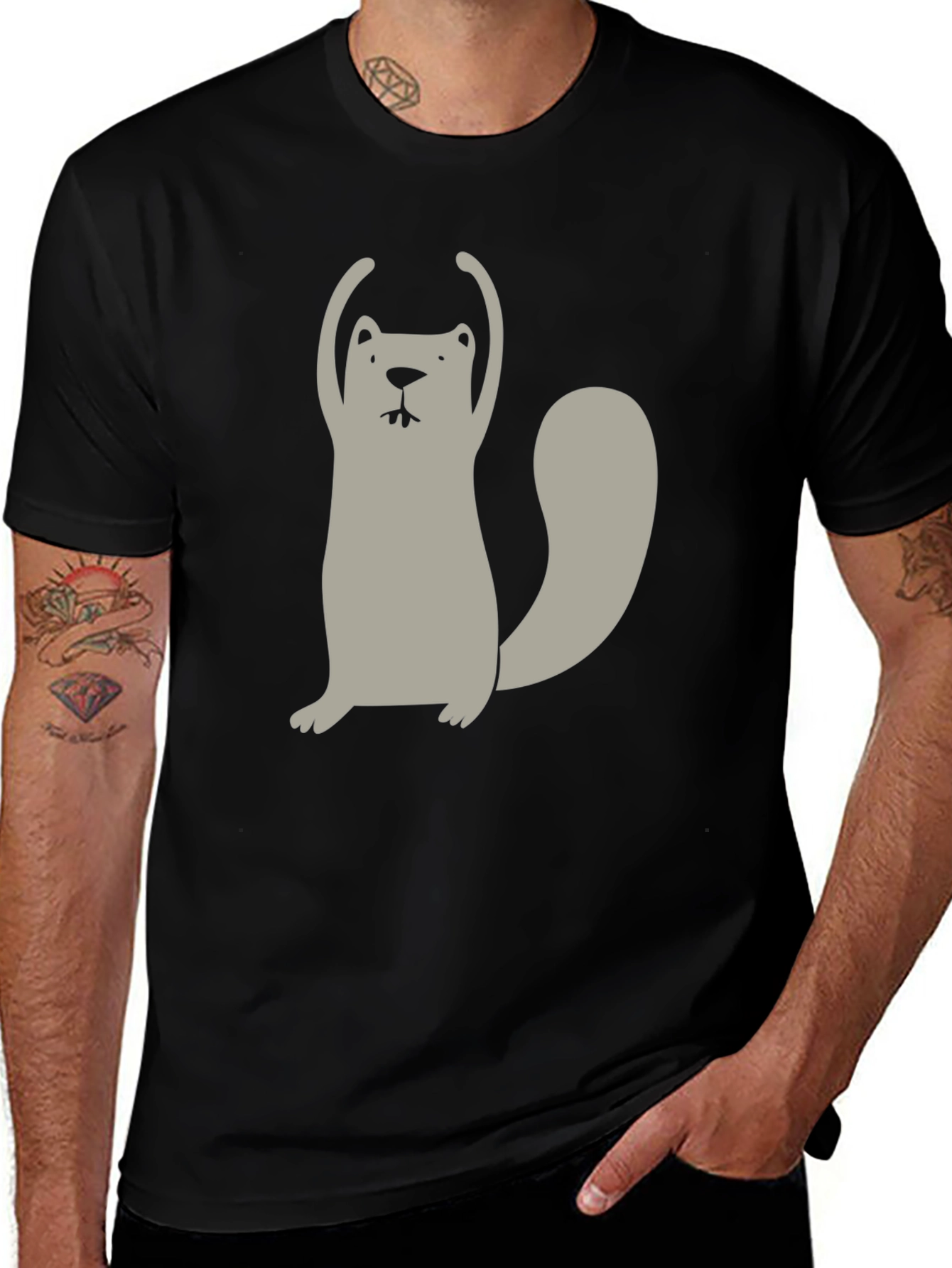 Variant 11 of Funny Squirrel Graphic T-Shirt