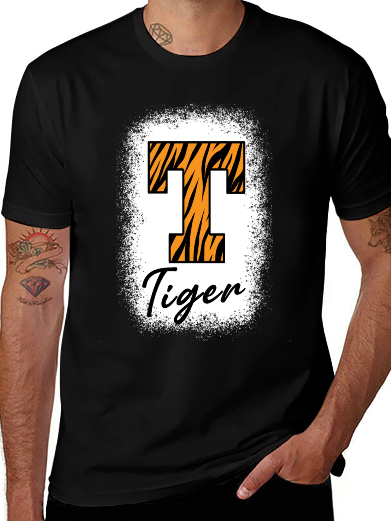 Variant 3 of Tiger 'T' Graphic T-Shirt