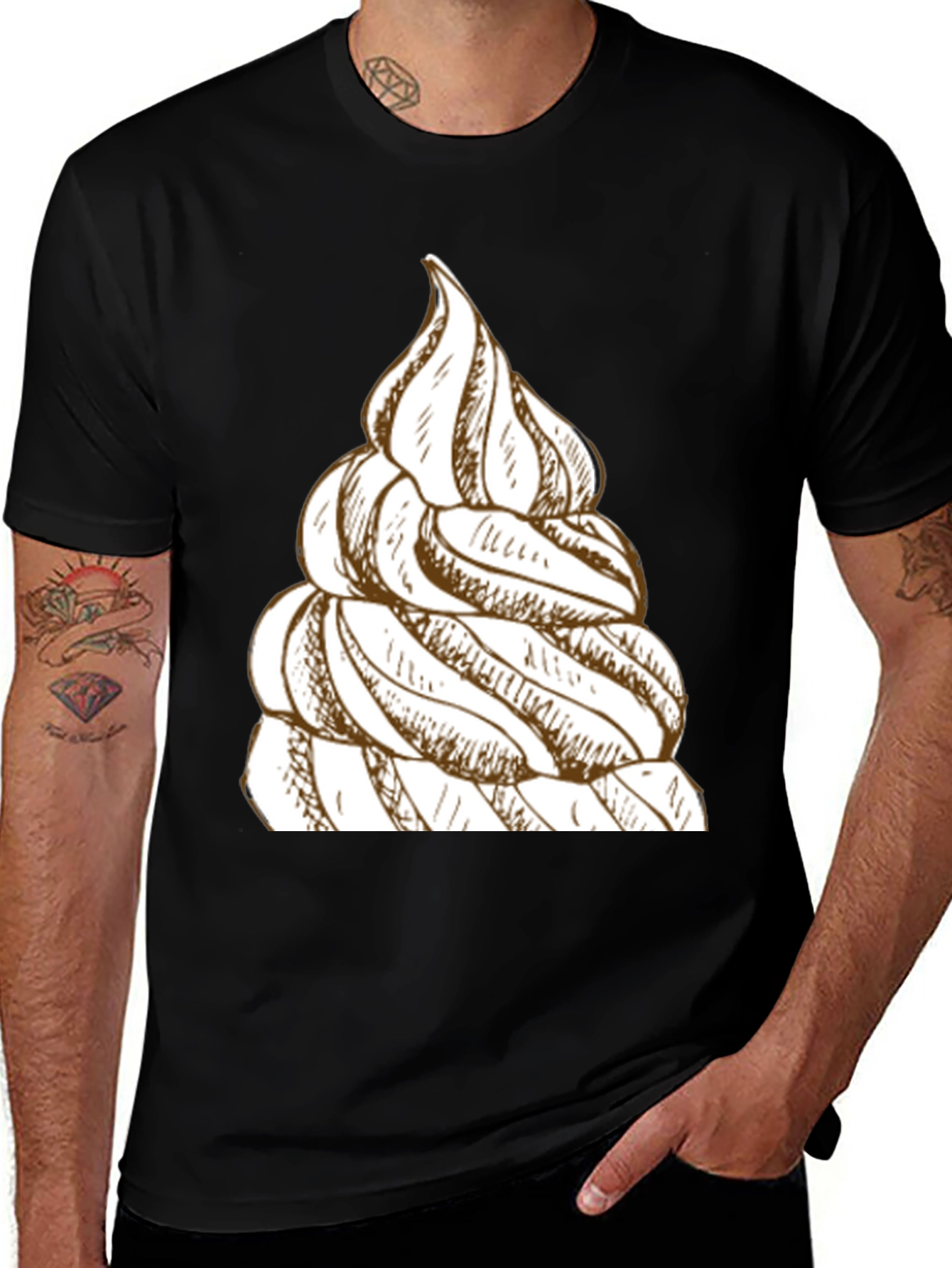 Variant 3 of Swirl Tee - Novelty Graphic Print T-Shirt