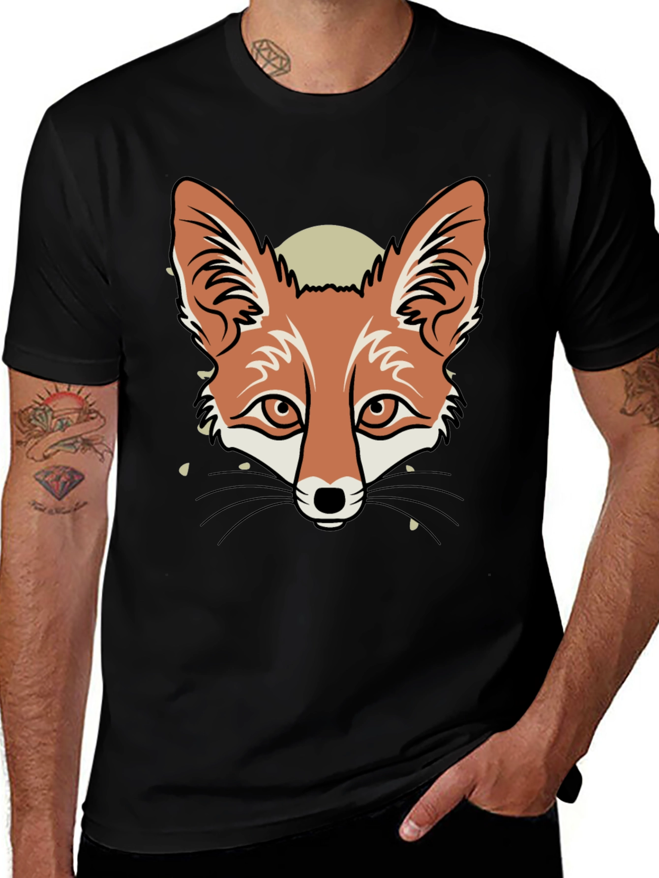 Variant 30 of Fox Graphic T-Shirt - Men's Black Tee