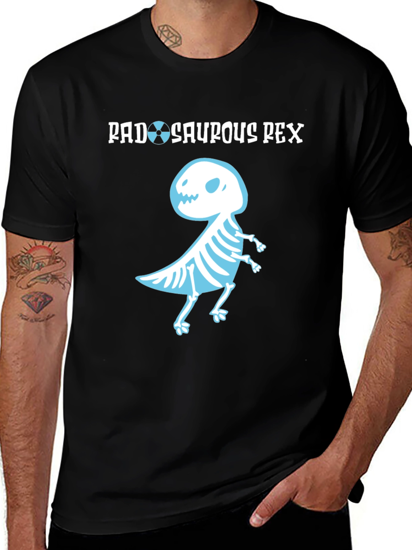 Variant 20 of Rad-Saurous Rex T-Shirt - Funny Dinosaur X-Ray Tee