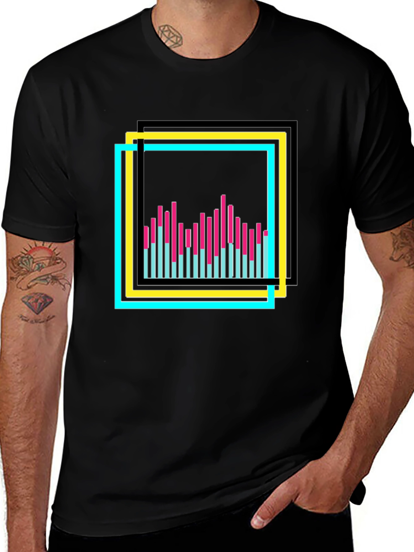 Retro Wave Tee - Graphic Equalizer Shirt