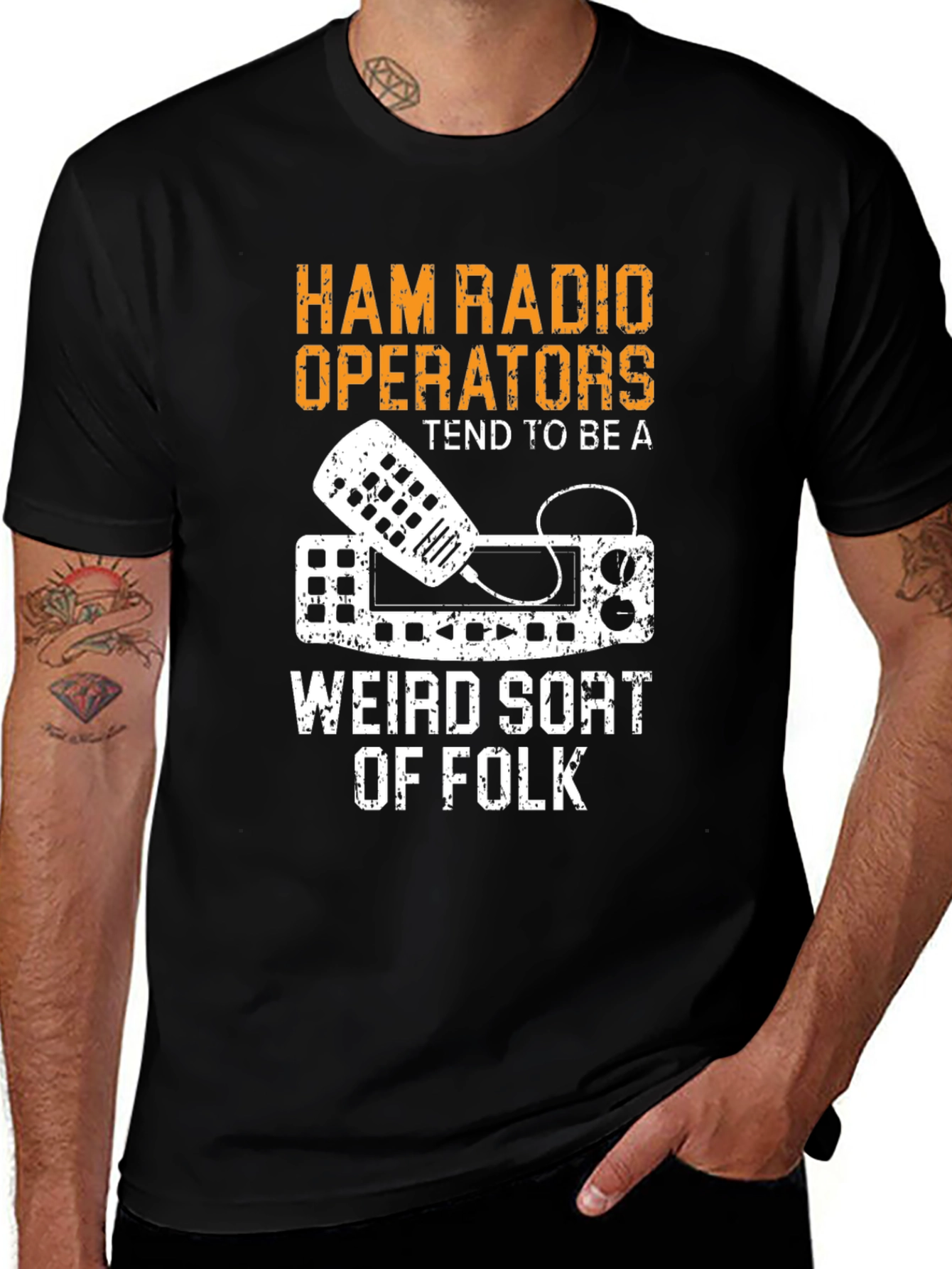 Variant 8 of Ham Radio Operator T-Shirt - Weird Sort of Folk Tee