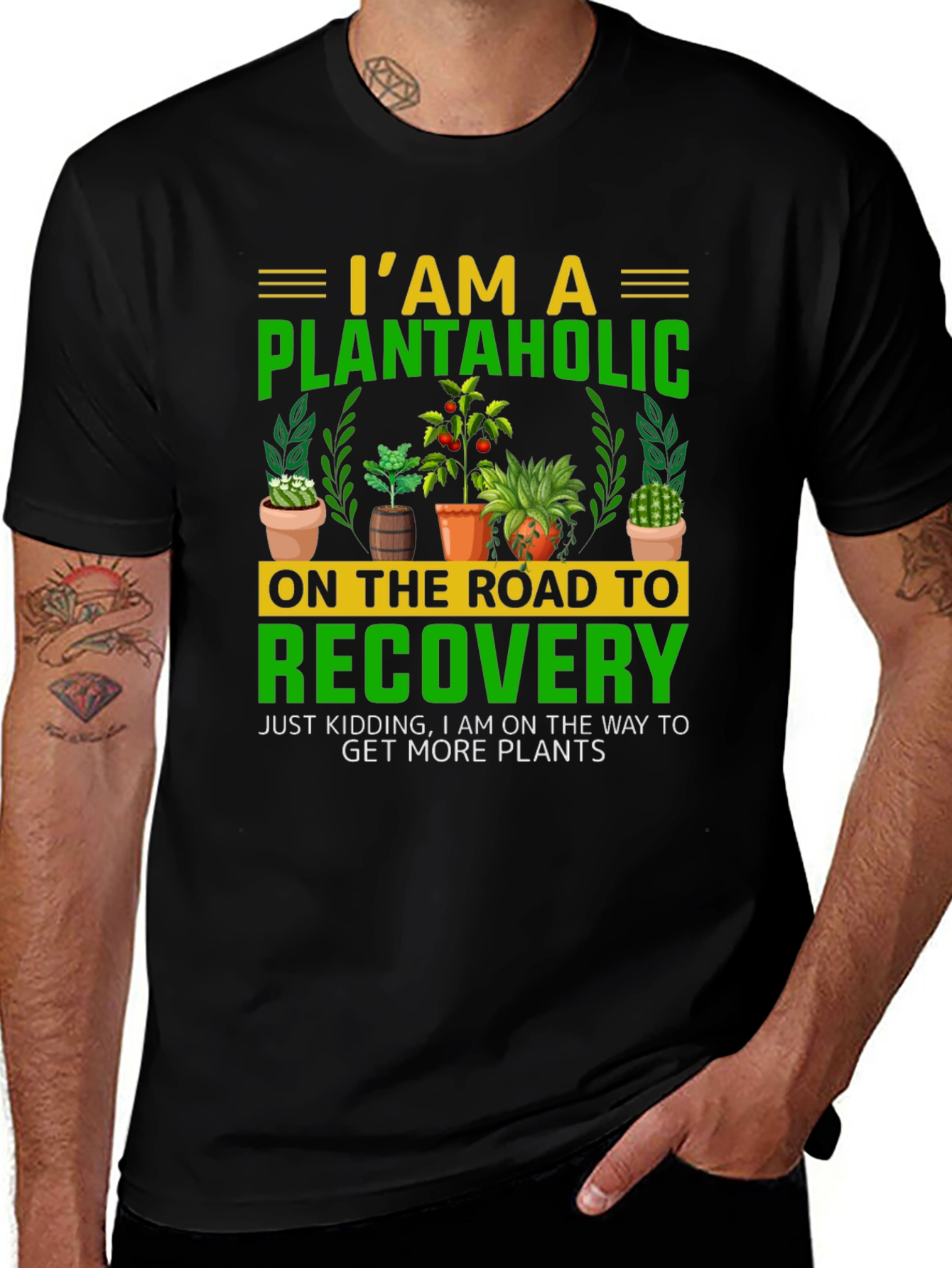 Variant 7 of Plantaholic T-Shirt: Road to Recovery - Funny Plant Lover Tee