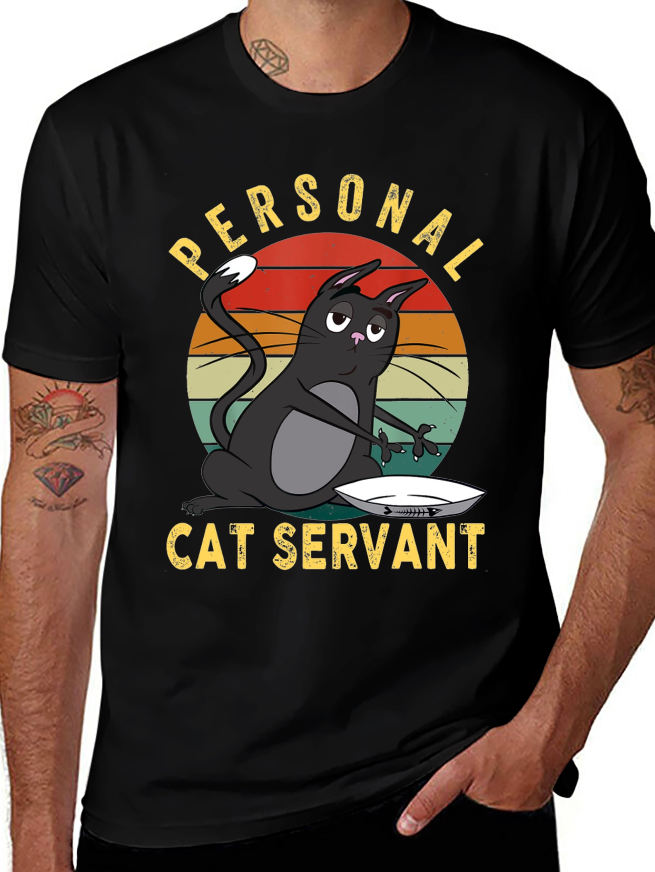 Variant 4 of Personal Cat Servant Graphic Tee