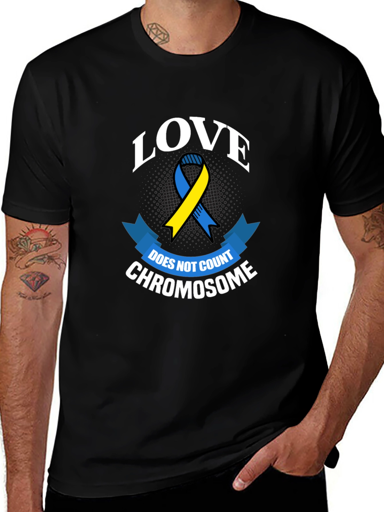 Variant 28 of Love Doesn't Count Chromosomes T-Shirt