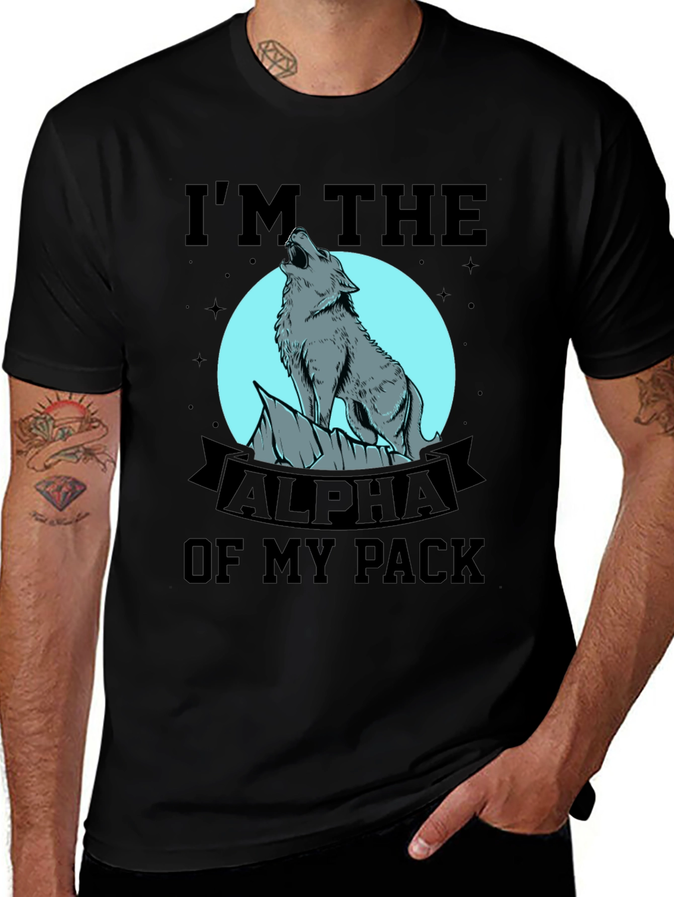 Alpha Wolf Pack T-Shirt - Men's Graphic Tee