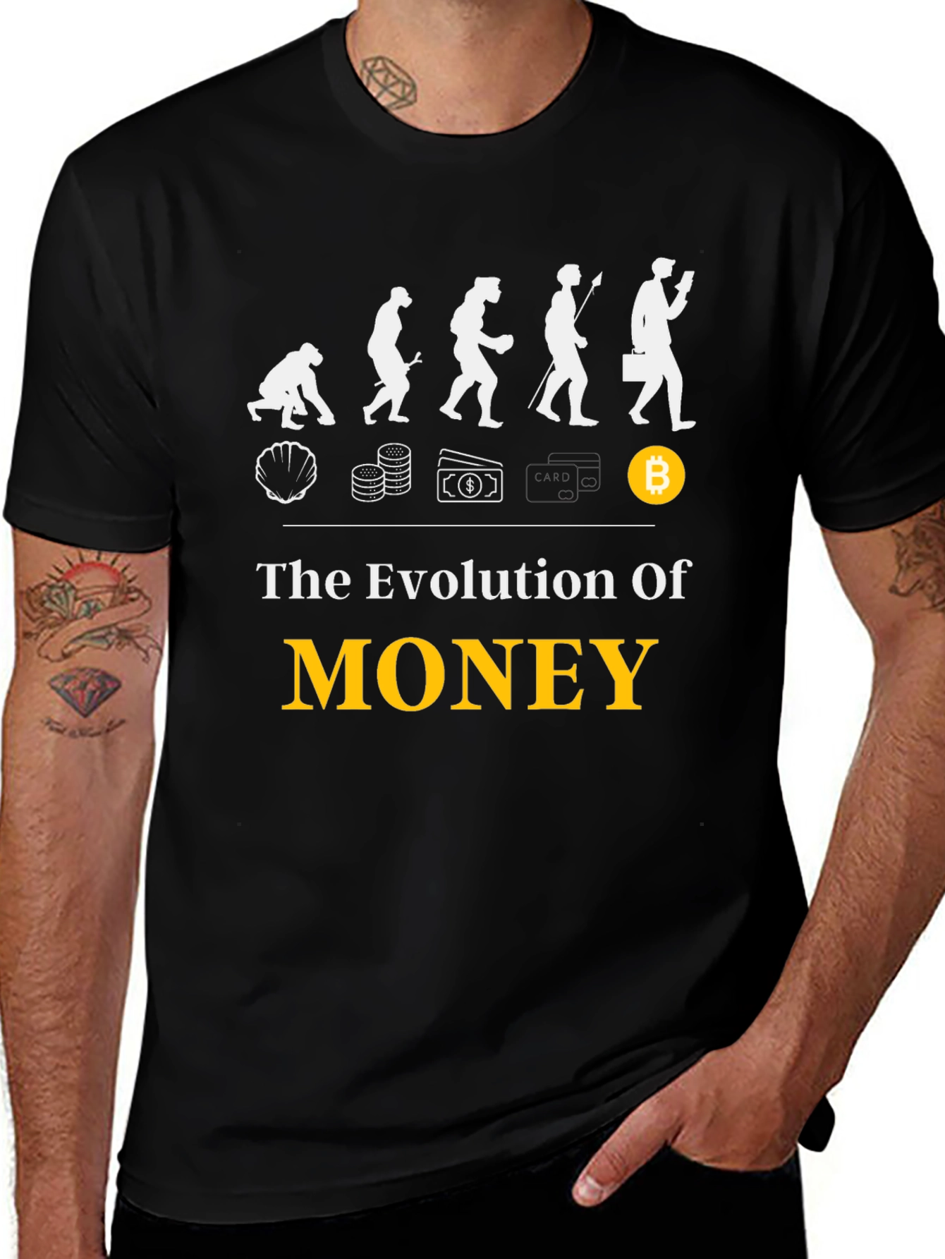 Variant 26 of Evolution of Money Graphic T-Shirt