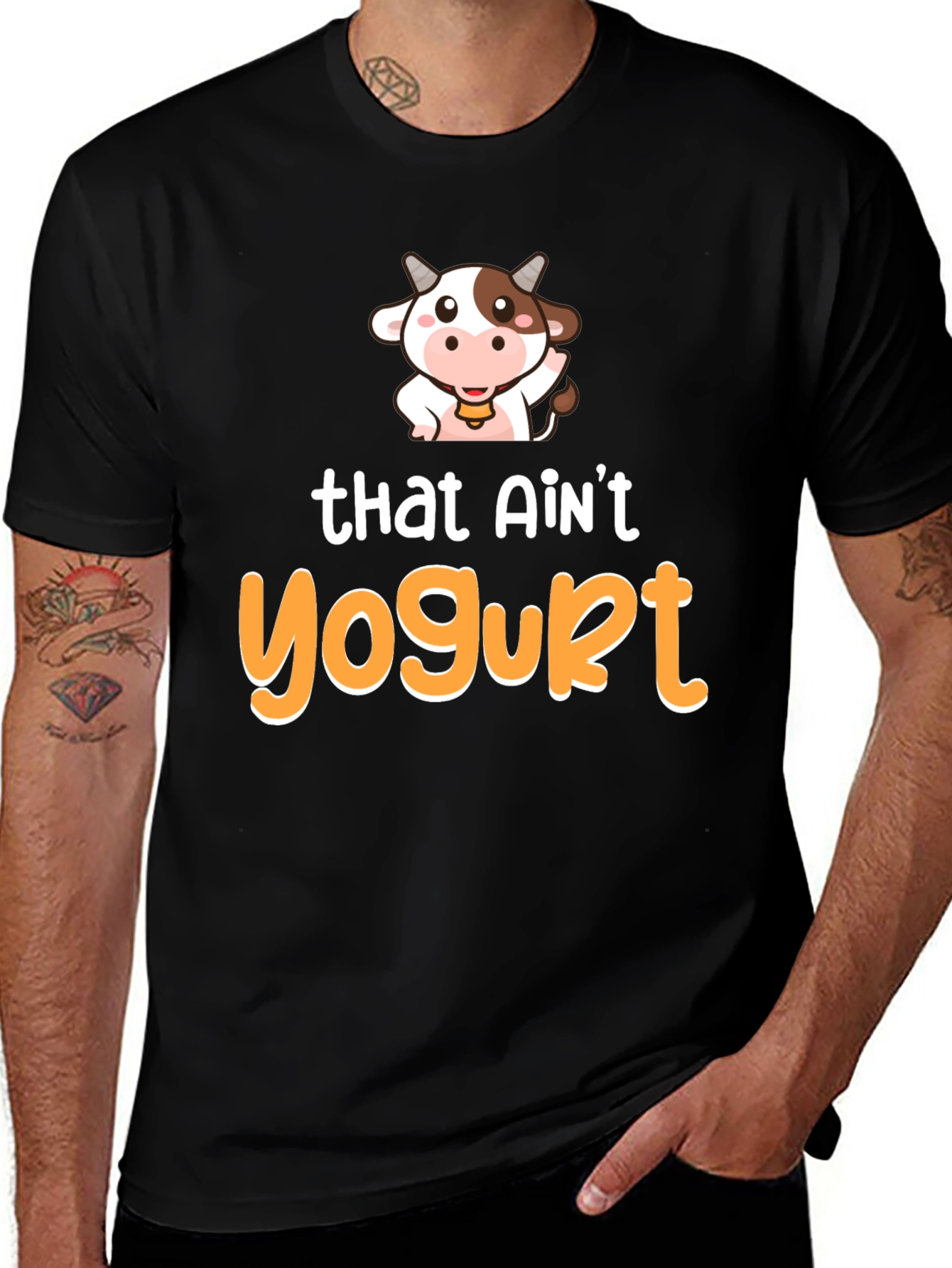 Variant 24 of Funny Cow T-Shirt - That Ain't Yogurt Graphic Tee