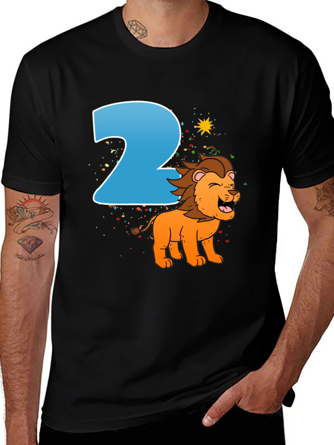 Variant 30 of Kids 2nd Birthday Lion T-Shirt
