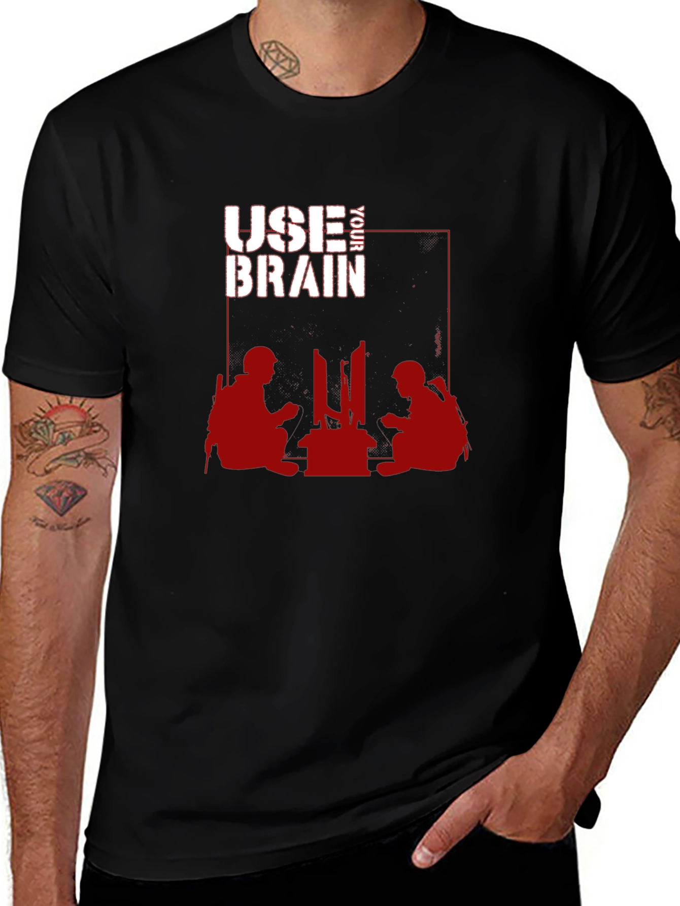 Variant 13 of Use Your Brain Graphic T-Shirt