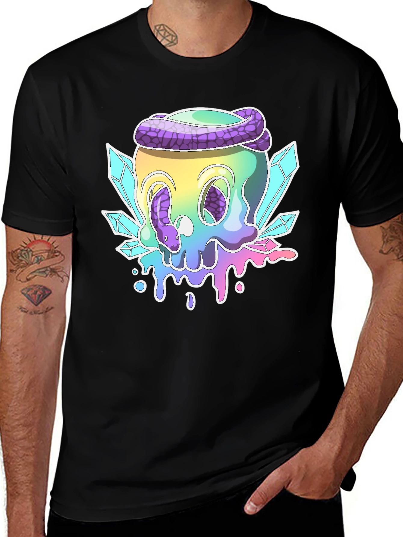 Variant 16 of Skull & Snake Graphic T-Shirt