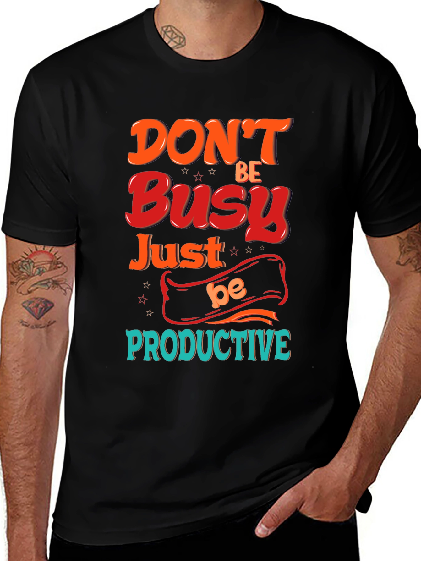 Variant 23 of Don't Be Busy Just Be Productive Graphic T-Shirt