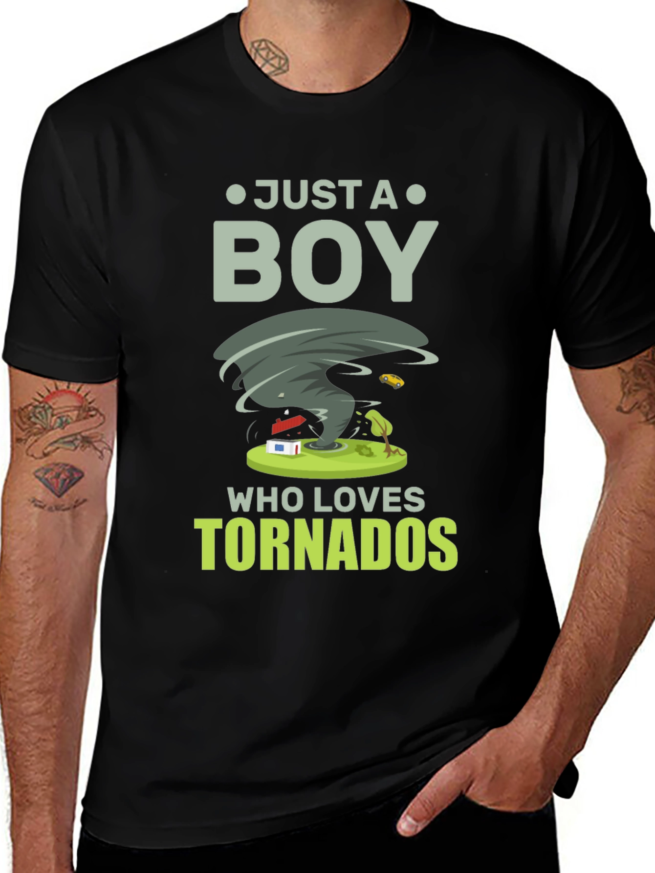 Variant 25 of Just a Boy Who Loves Tornadoes T-Shirt