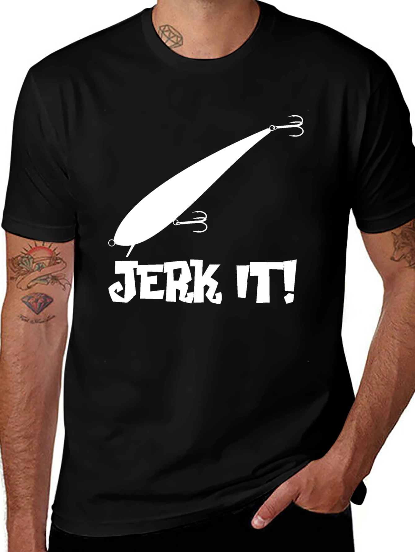 Variant 30 of Jerk It! Fishing Lure T-Shirt - Angler Apparel