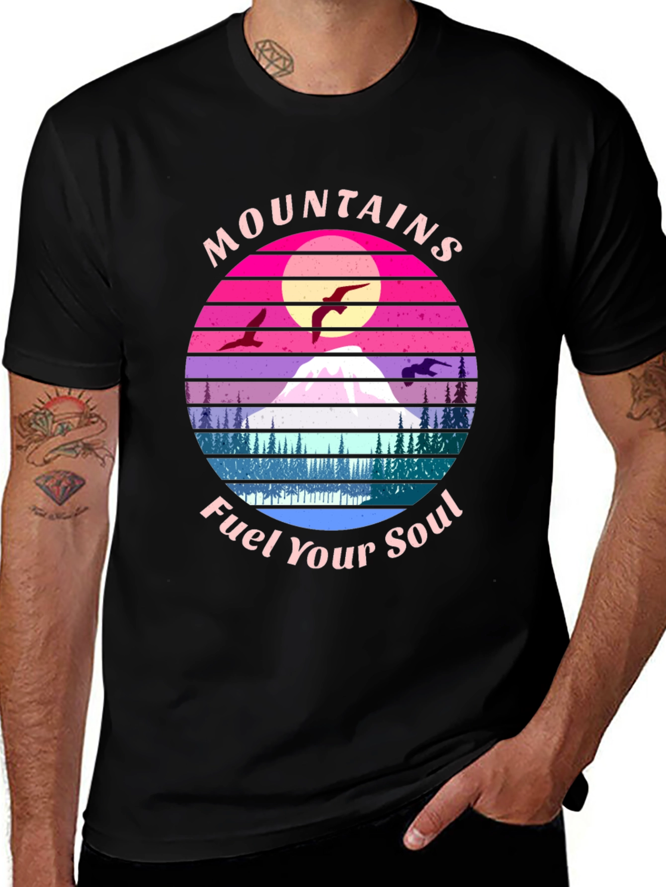 Variant 21 of Mountains Fuel Your Soul Graphic Tee