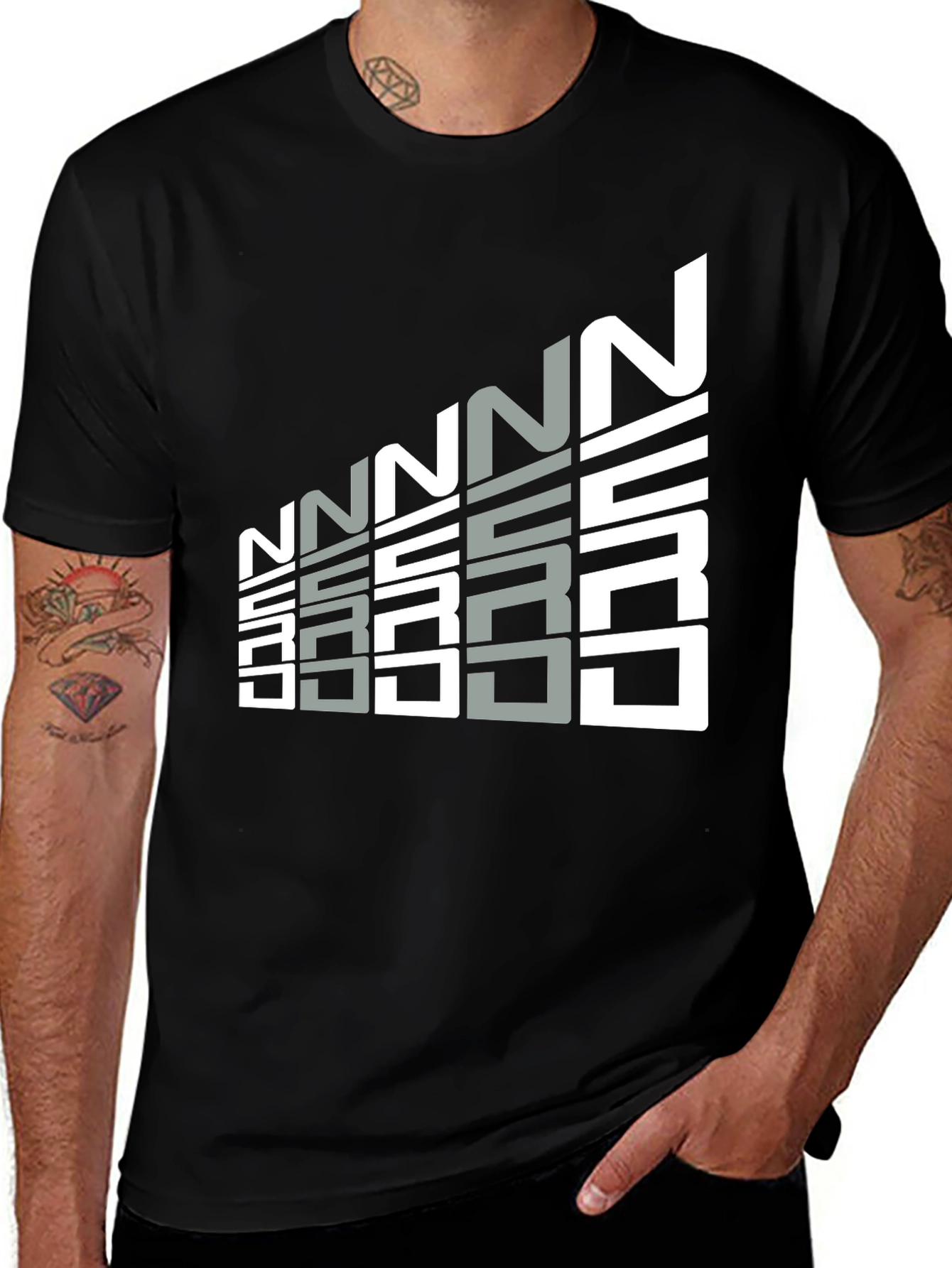 Variant 16 of Geometric Graphic Tee - Modern Minimalist Design