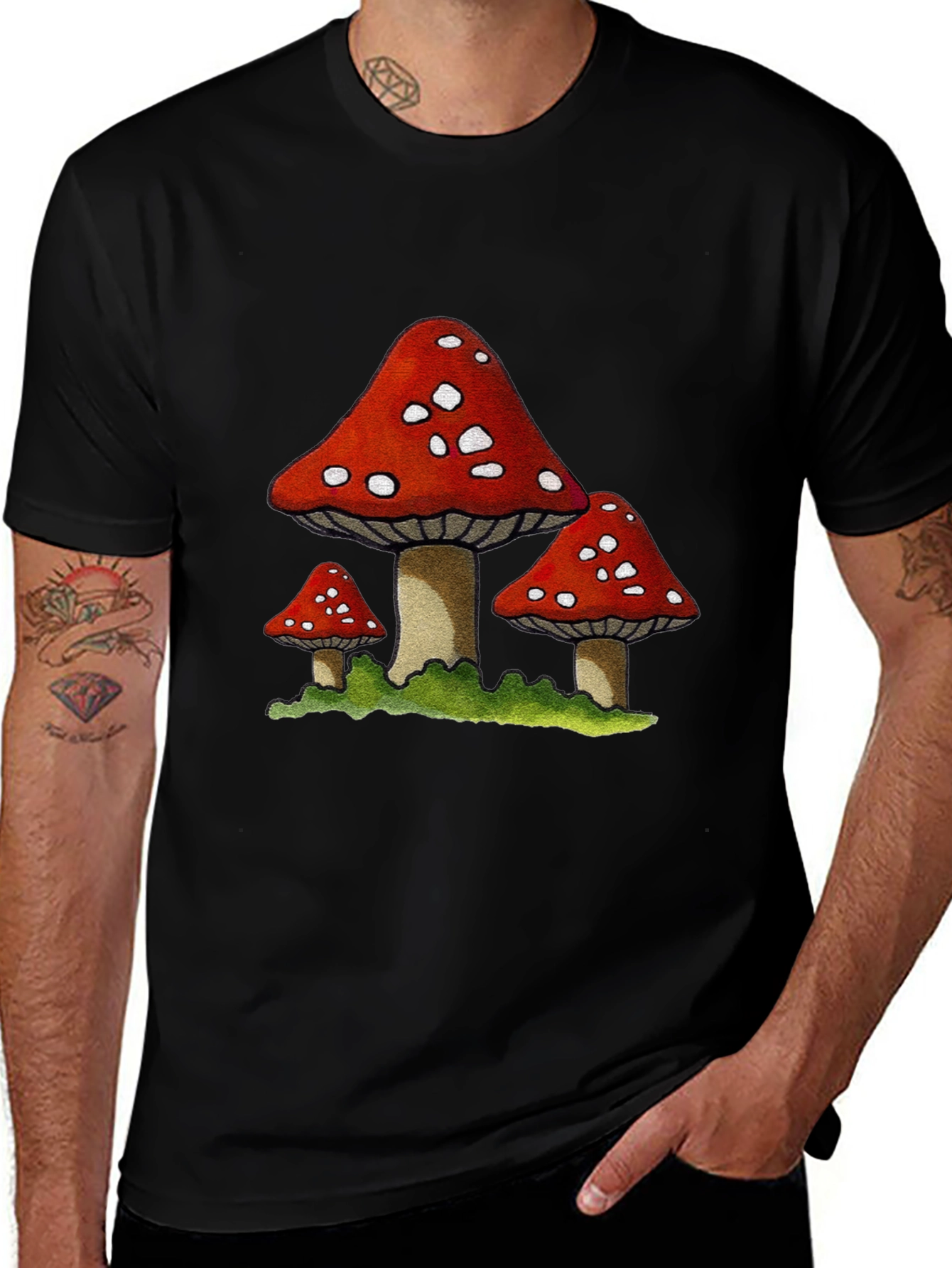 Variant 9 of Mushroom Graphic Print T-Shirt