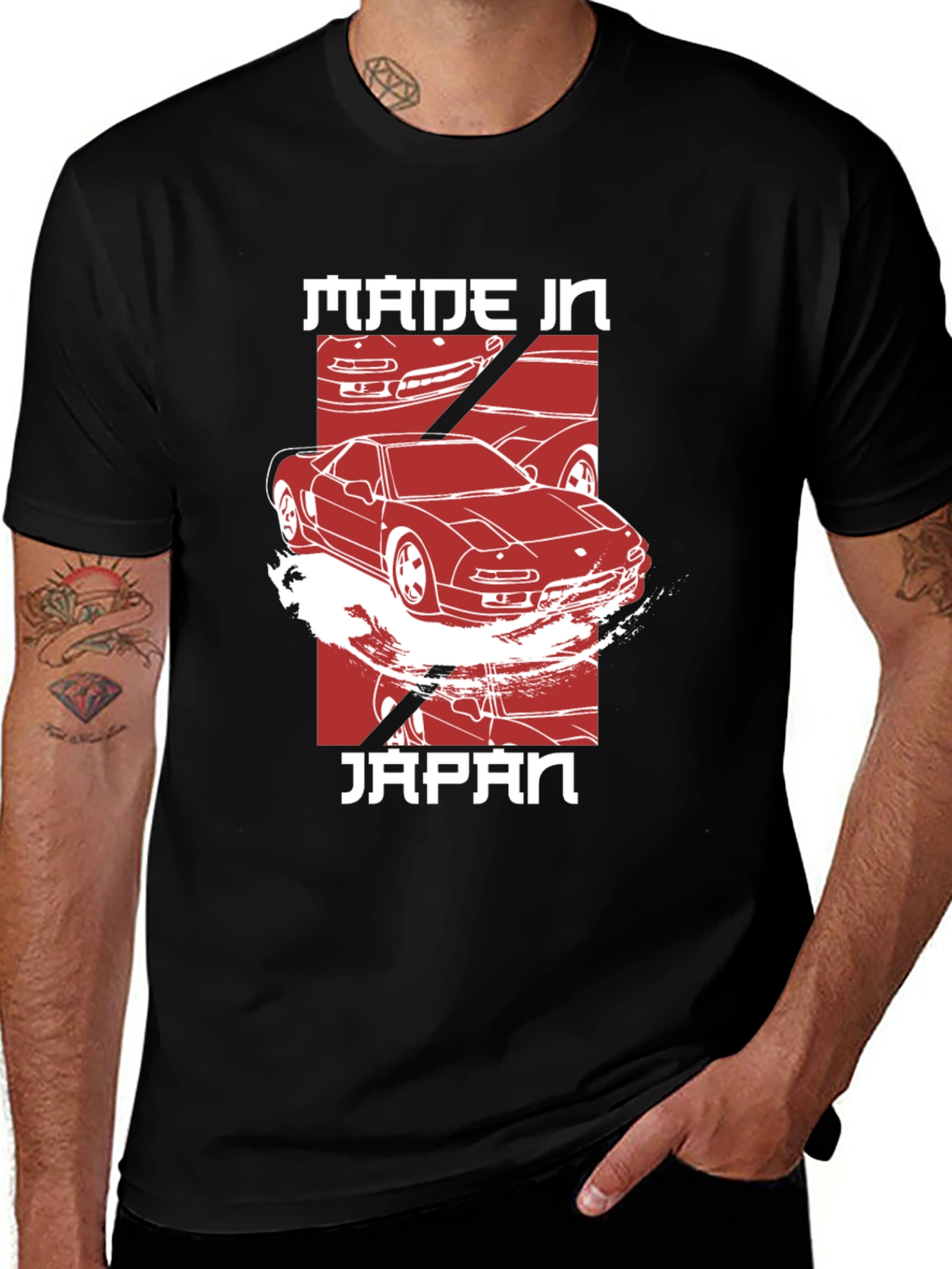 Made in Japan Car Graphic T-Shirt
