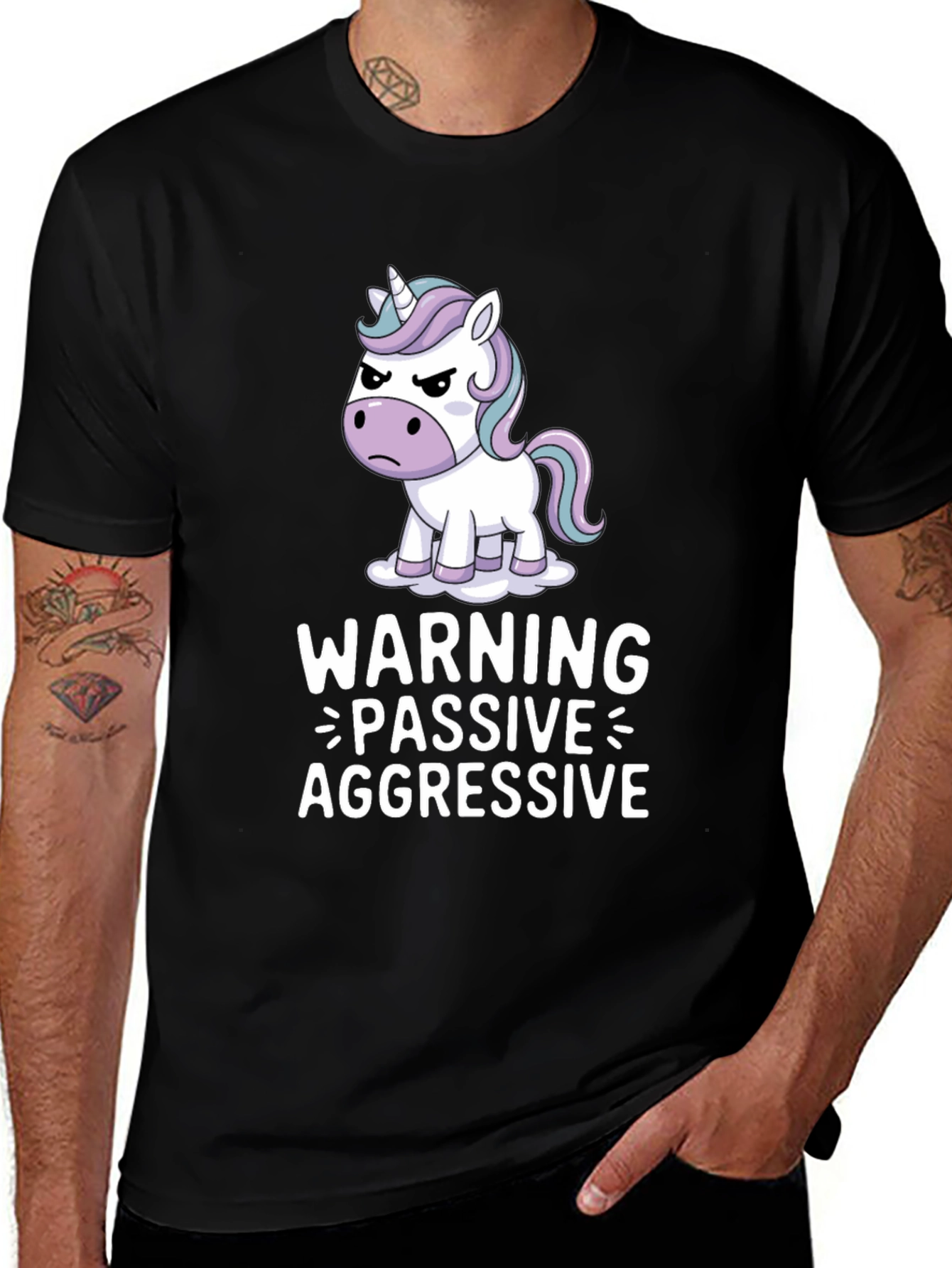 Variant 19 of Passive Aggressive Unicorn T-Shirt - Funny Graphic Tee