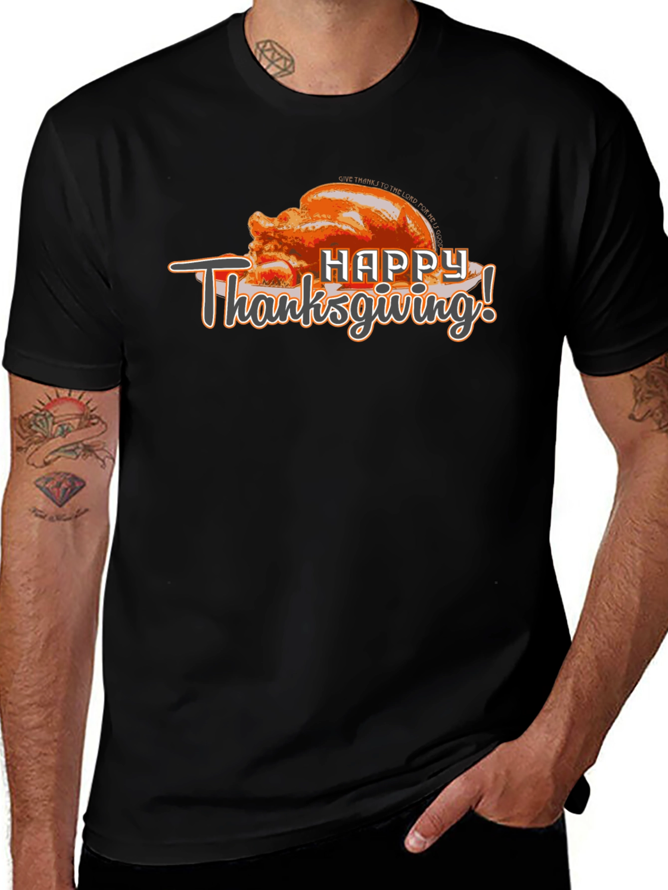 Variant 30 of Happy Thanksgiving Turkey Graphic T-Shirt