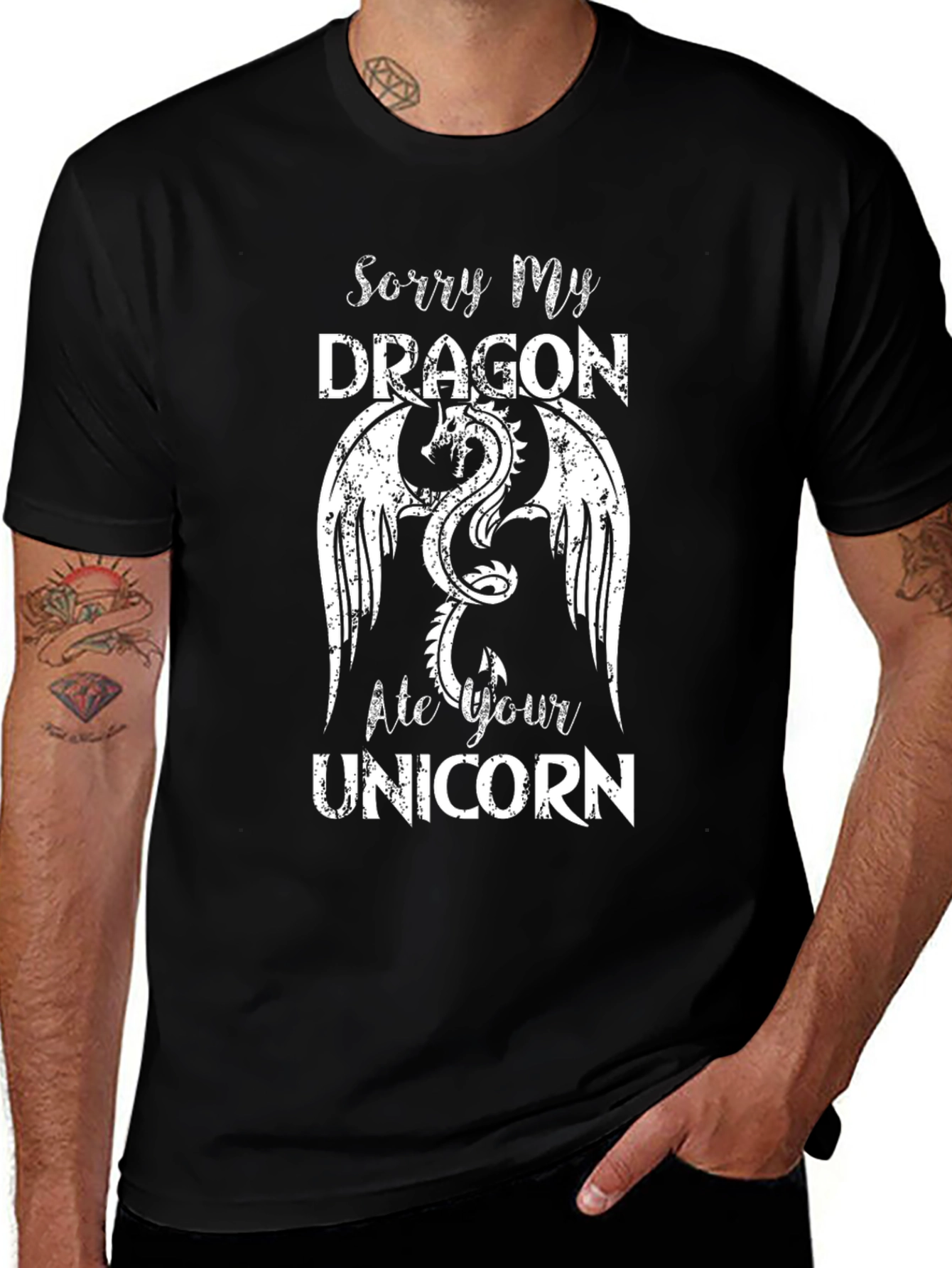 Variant 7 of Sorry My Dragon Ate Your Unicorn T-Shirt