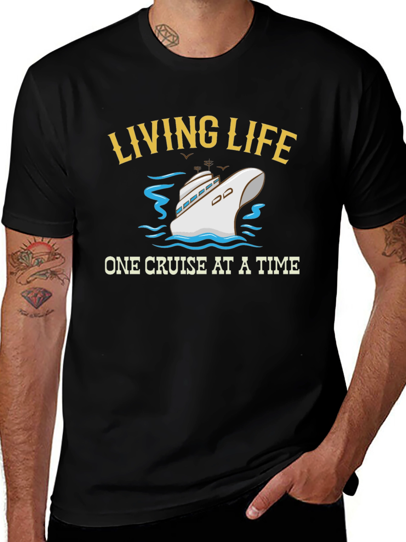 Variant 25 of Living Life One Cruise At A Time T-Shirt