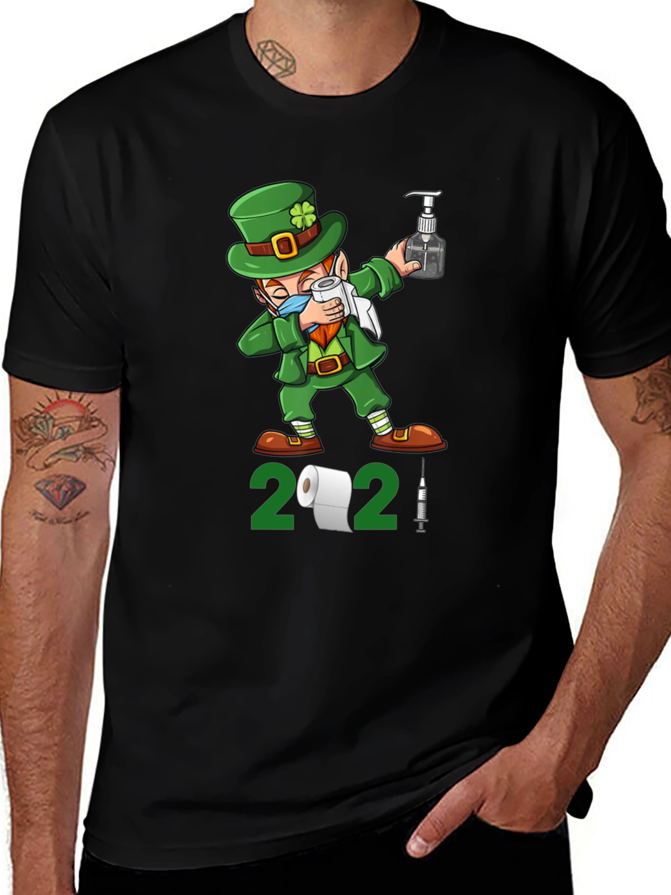 St. Patrick's Day 2021 Dabbing Leprechaun T-Shirt