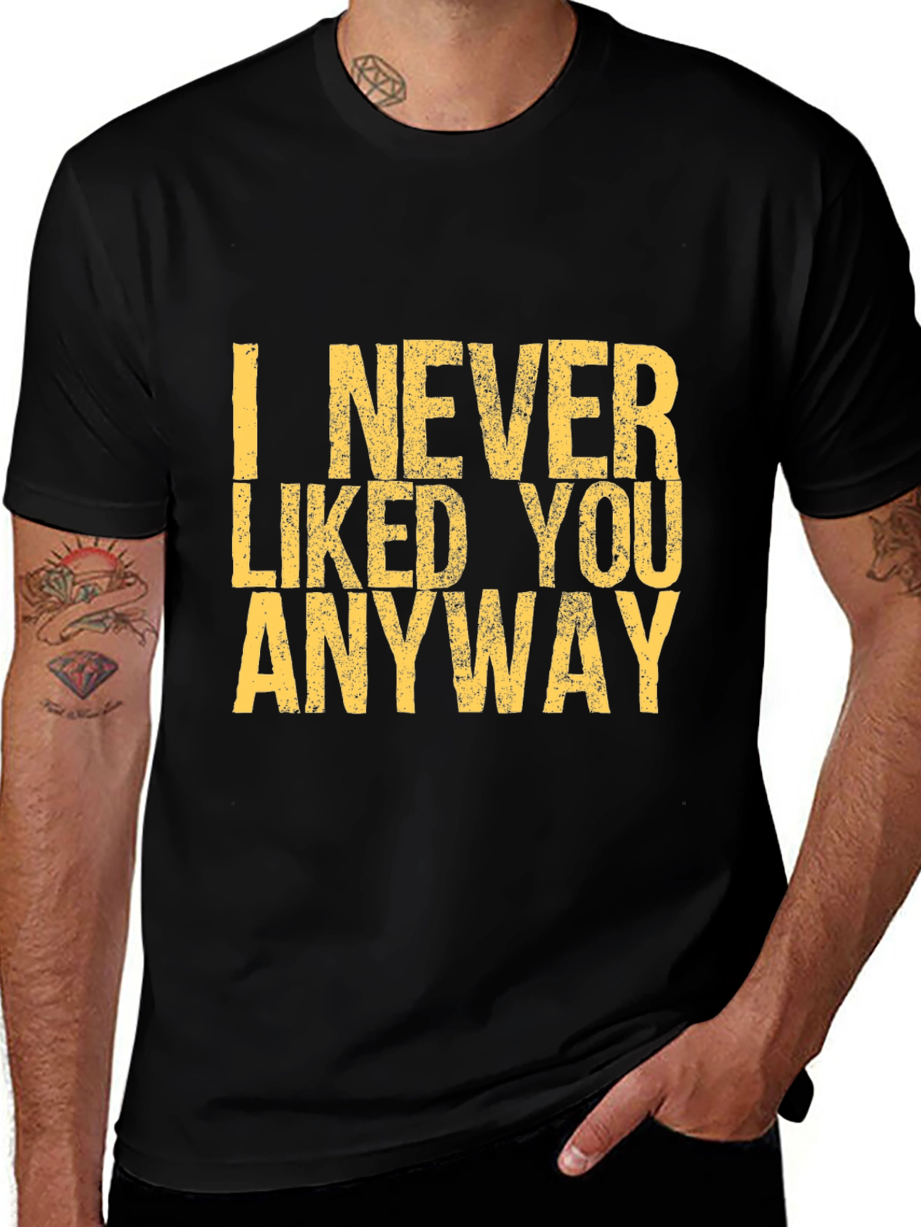 Black I Never Liked You Anyway Graphic Tee main image