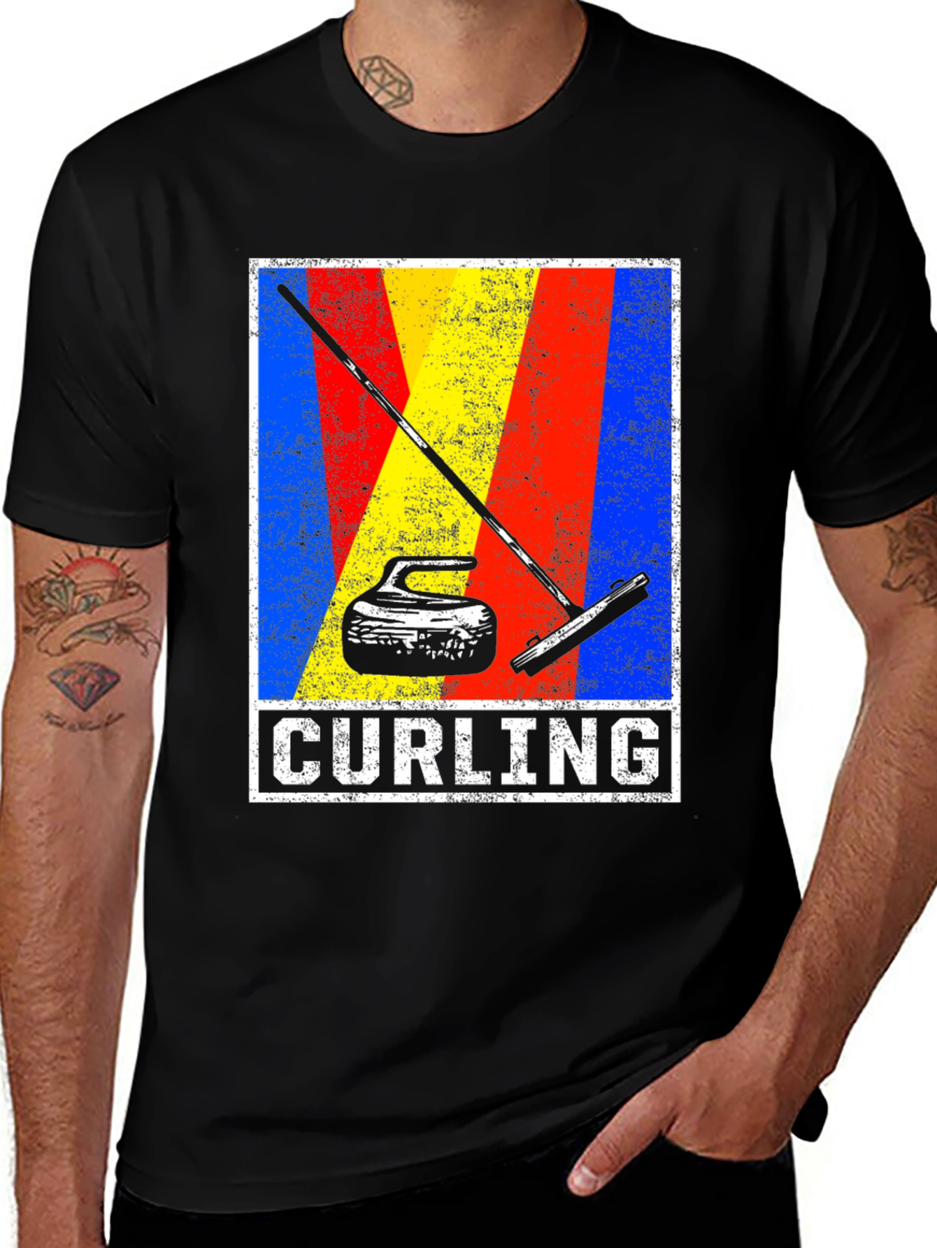 Variant 19 of Curling Stone Graphic T-Shirt