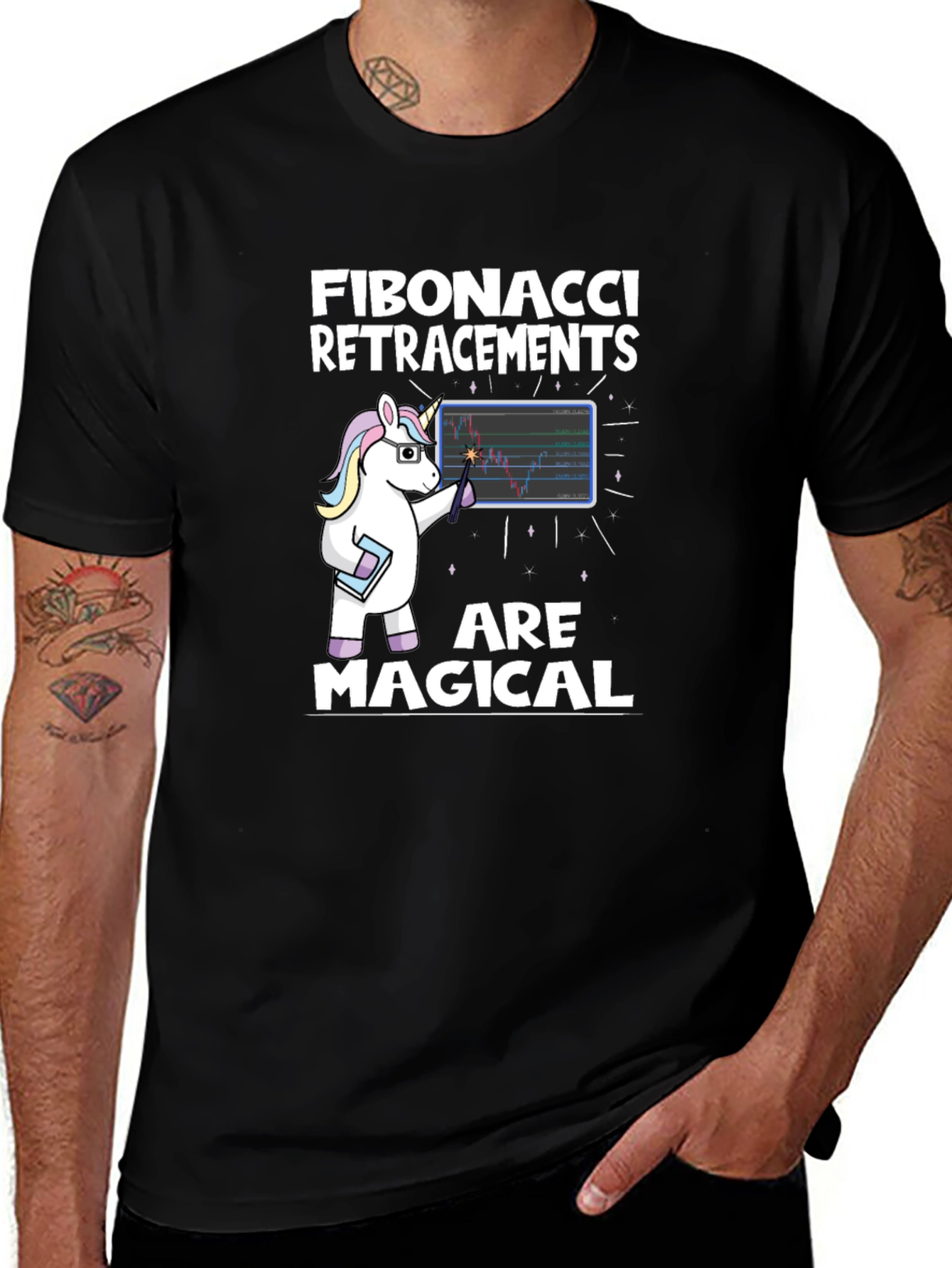 Fibonacci Unicorn T-Shirt - Magical Trader Tee