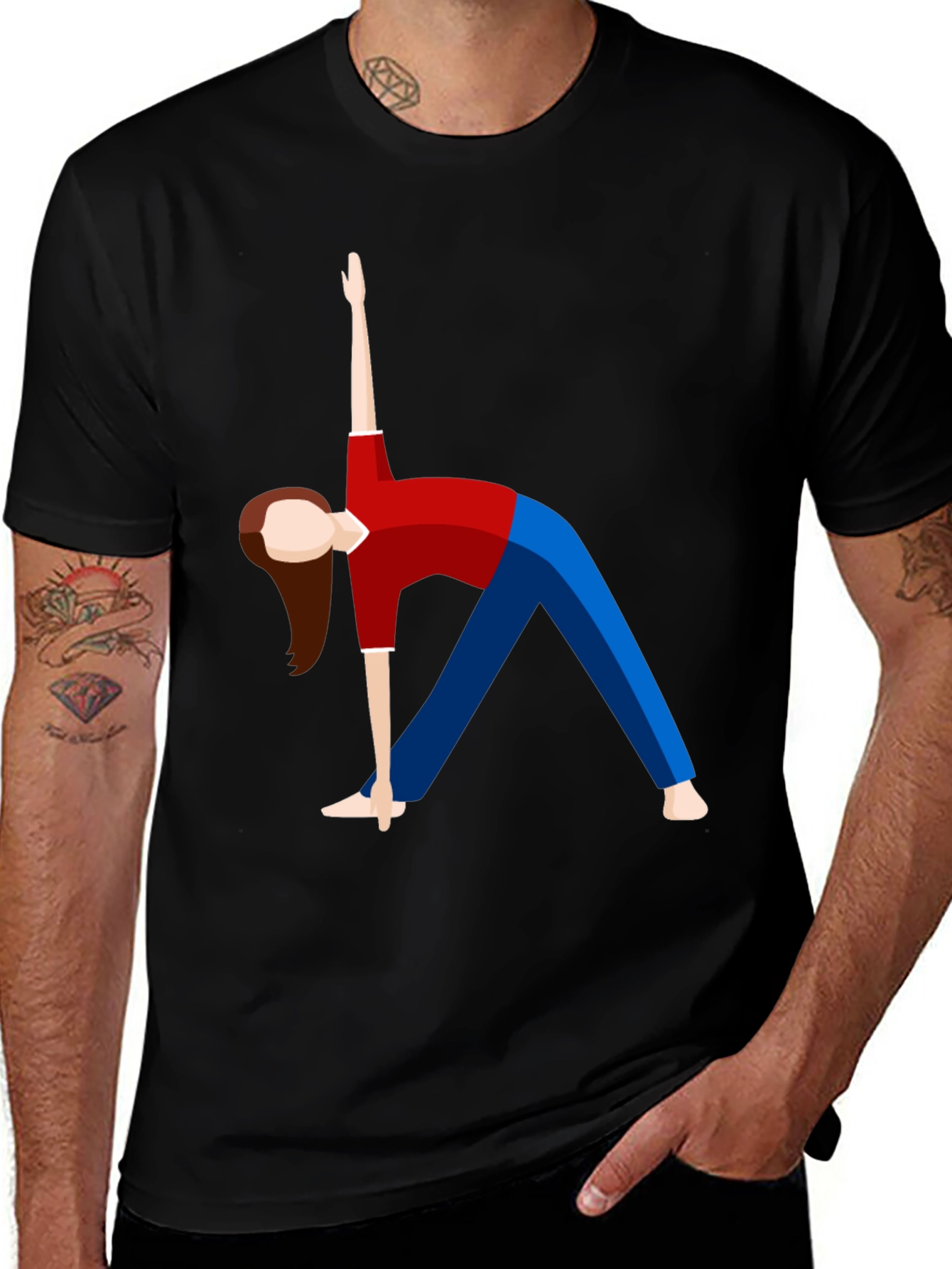 Yoga Pose Graphic T-Shirt